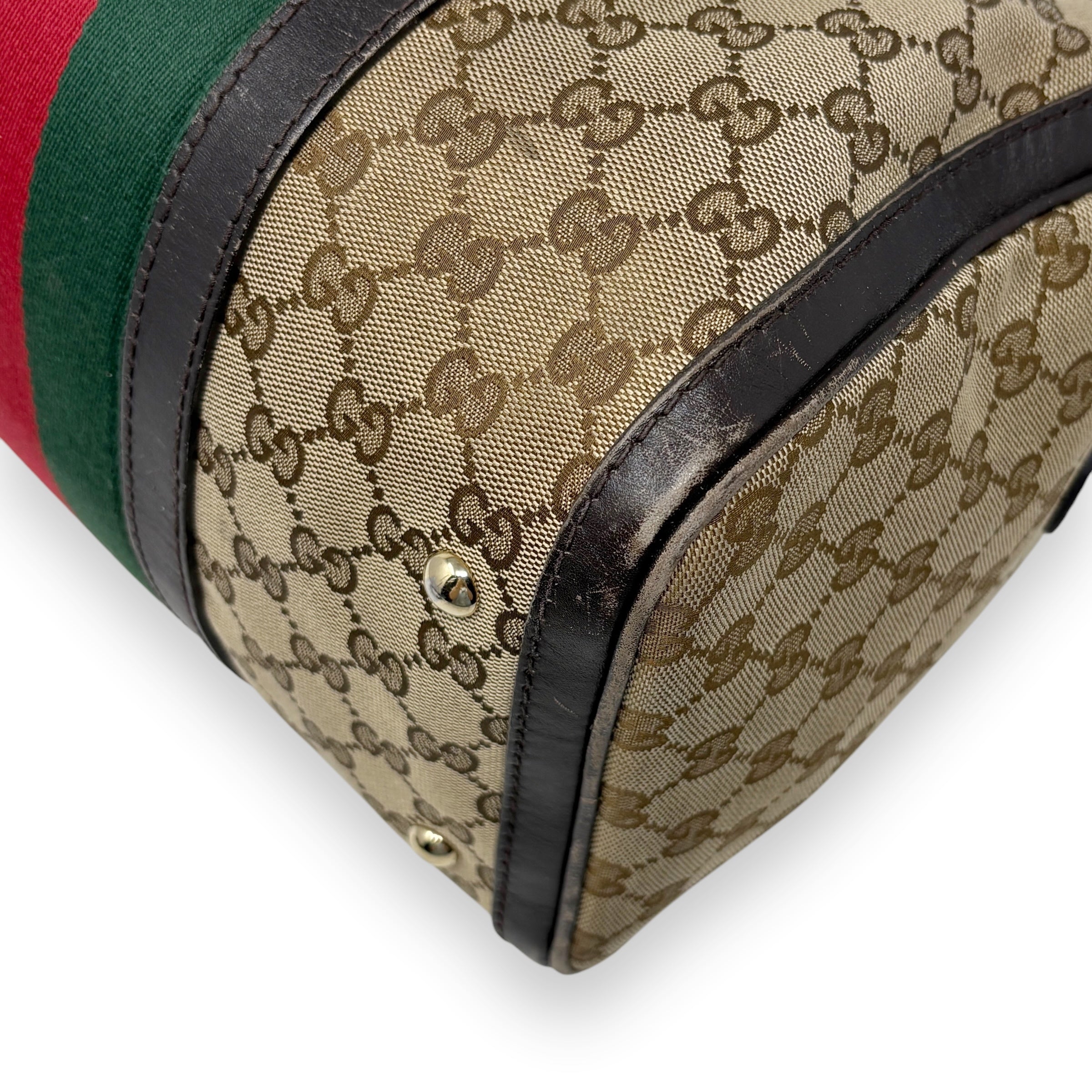 Gucci GG Canvas Sherry Boston Bag