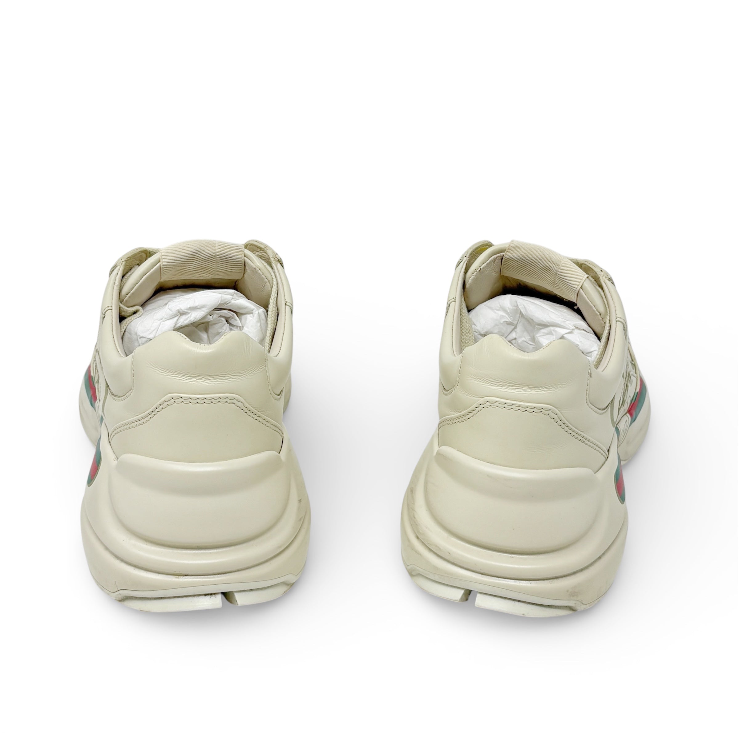 Gucci Ivory Rhyton Logo Sneaker 36