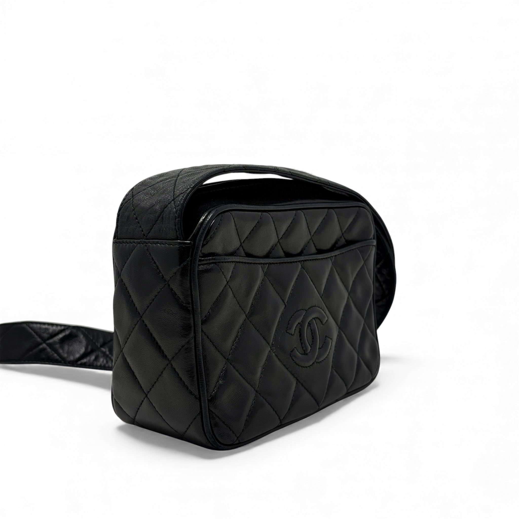 Chanel Black Vintage Tassel Camera Bag