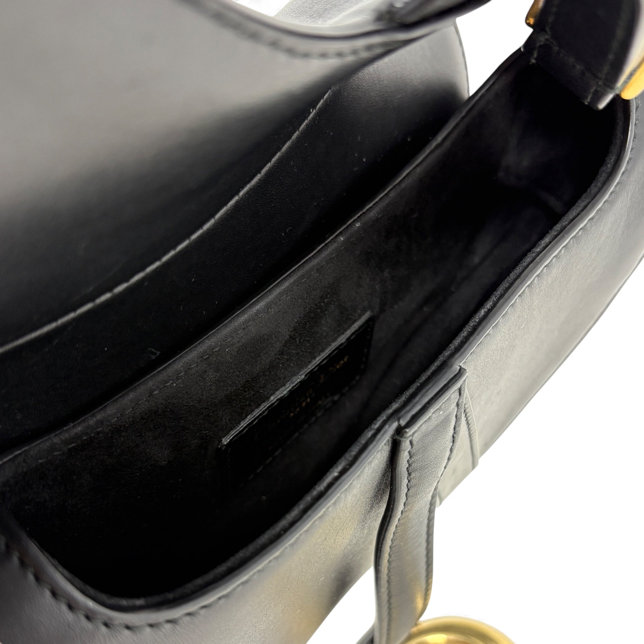 Dior Black Mini Saddle Bag with Strap