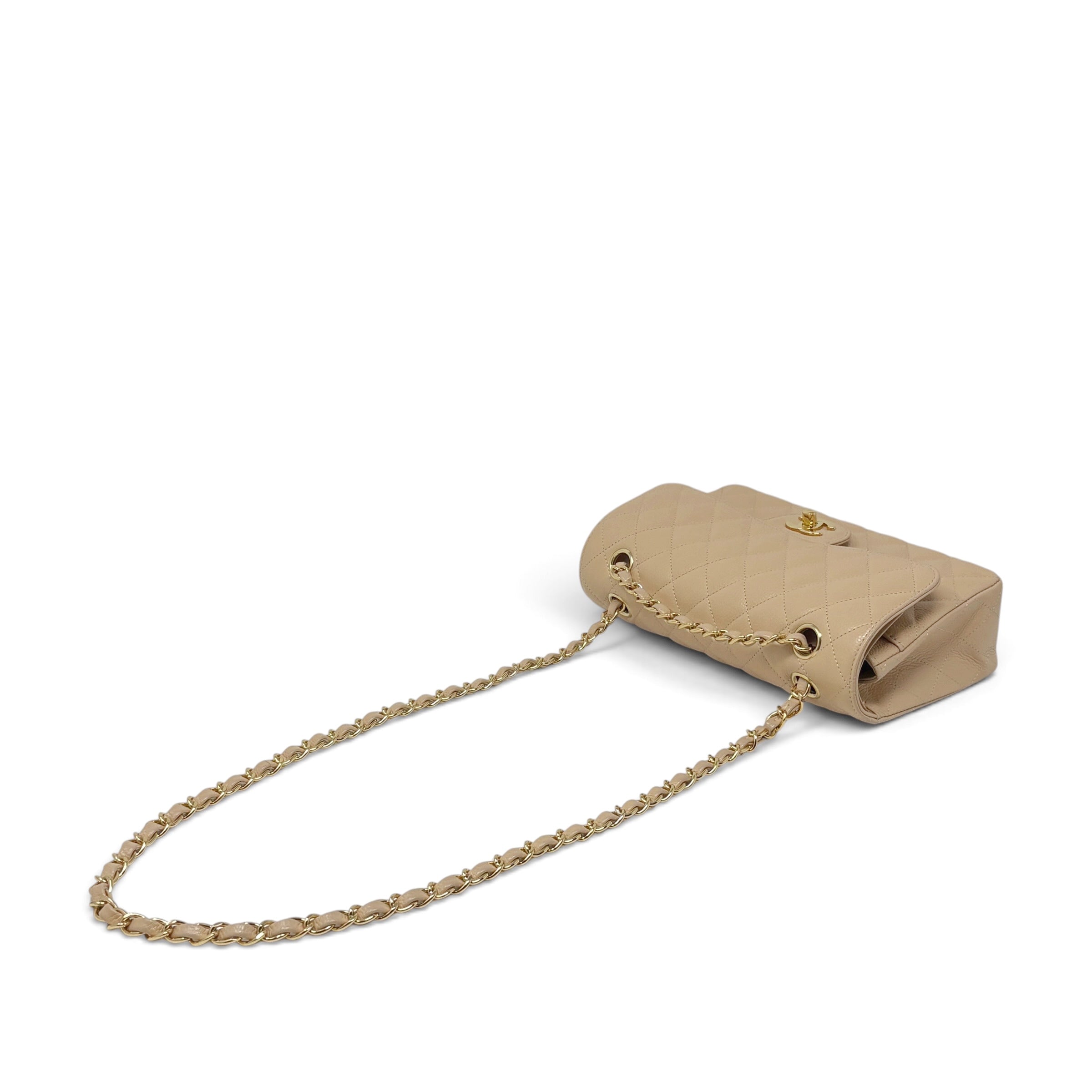 Chanel Beige Small Classic Flap