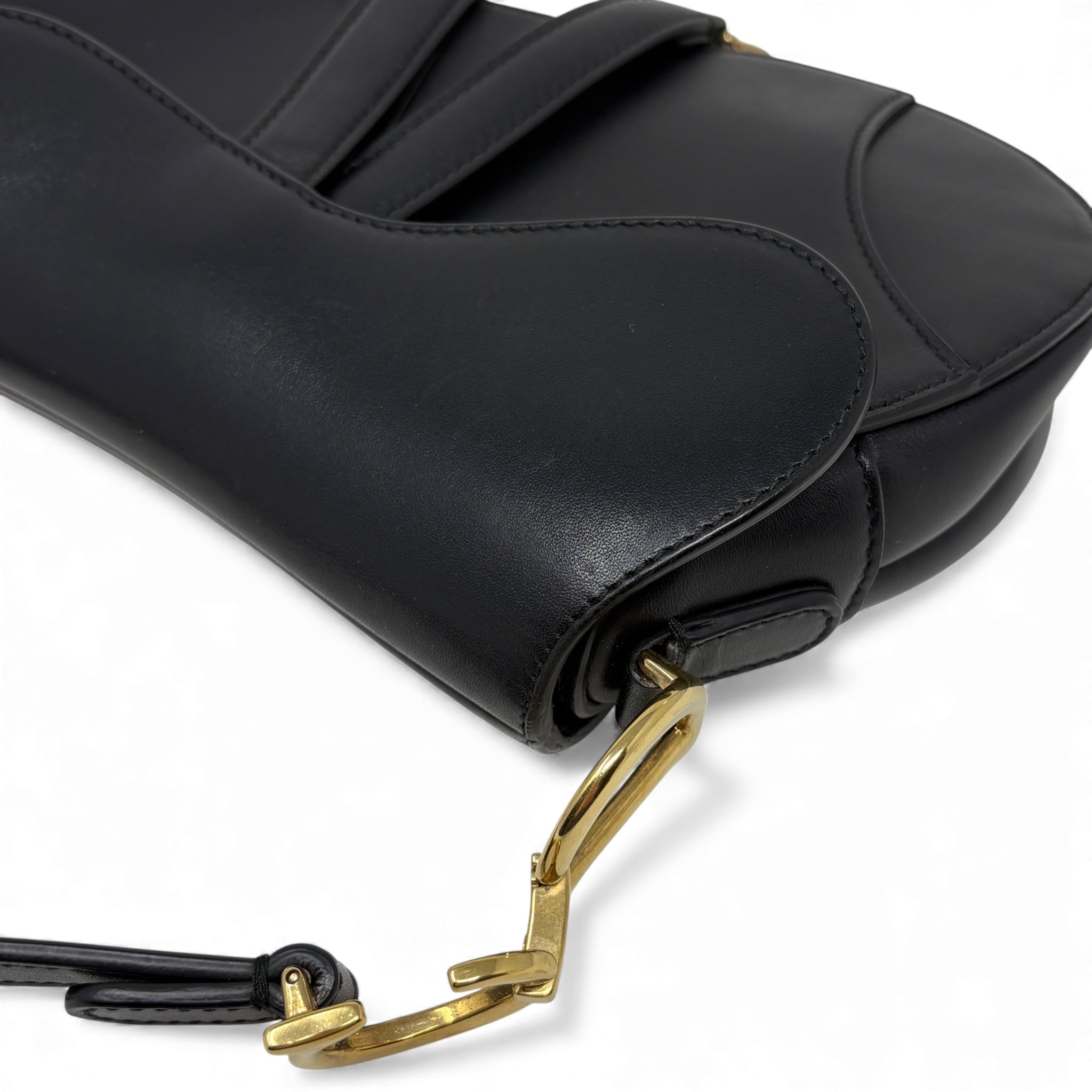 Dior Black Mini Saddle Bag with Strap
