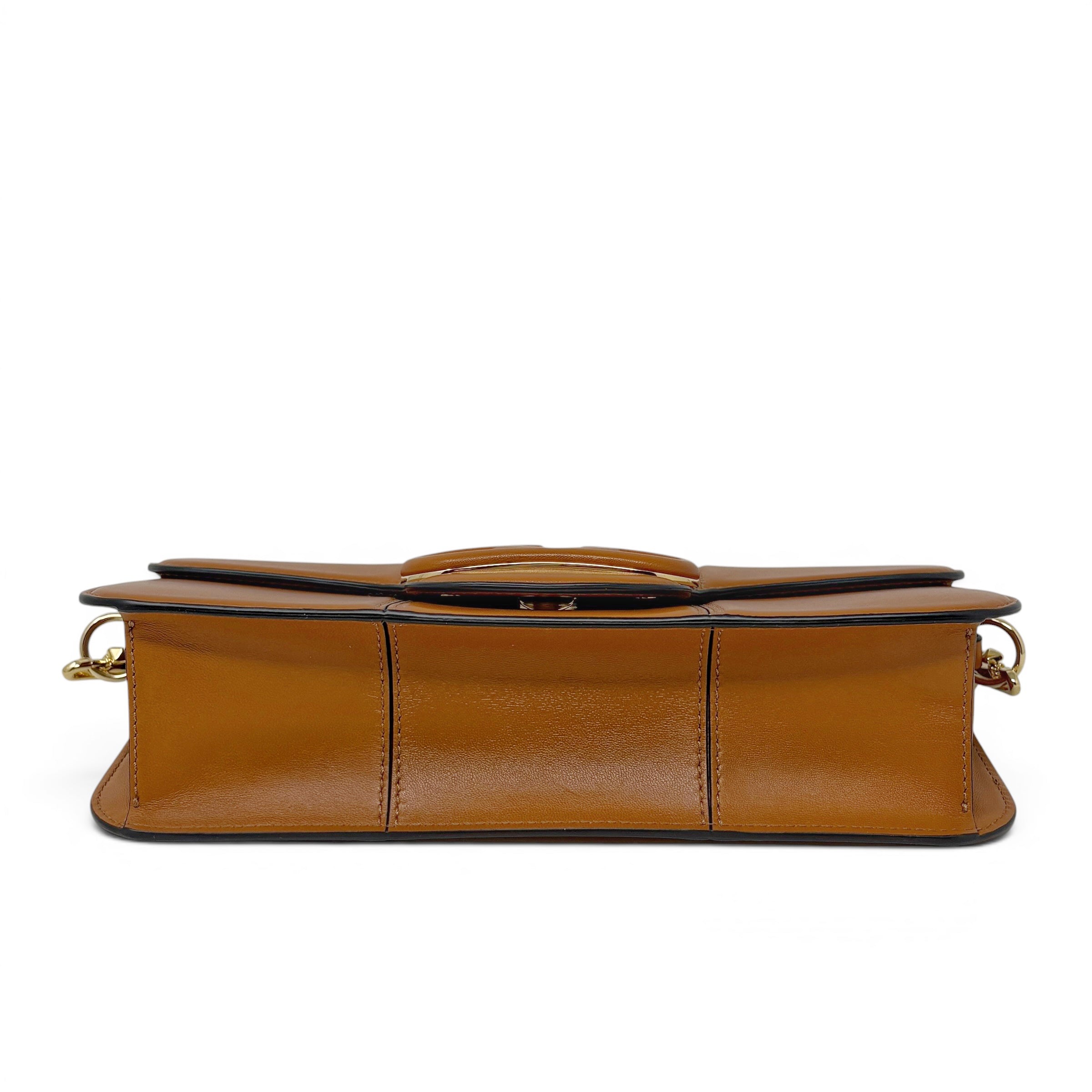 Valentino Brown Vlogo Loco Bag