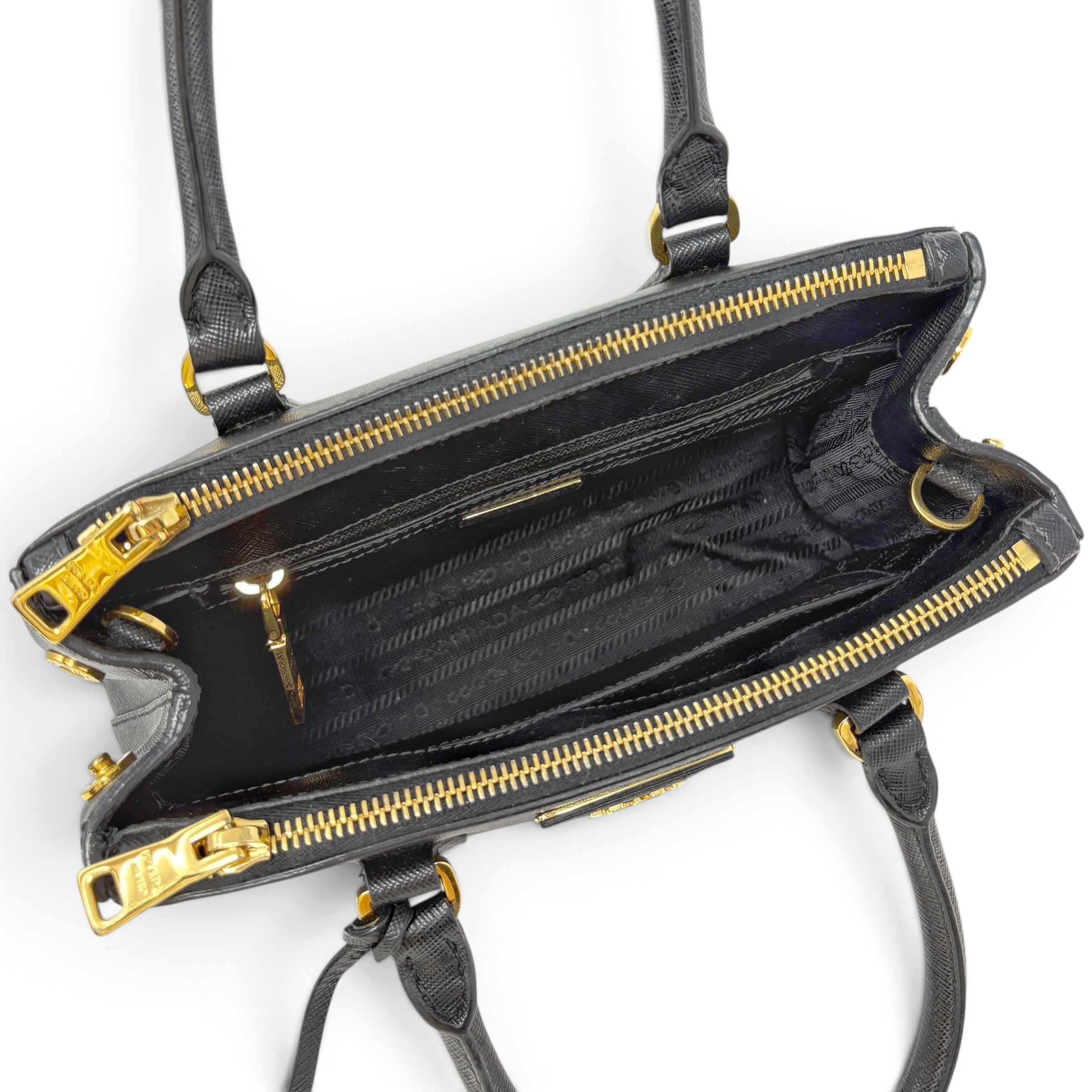 Prada Black Small Galleria Tote