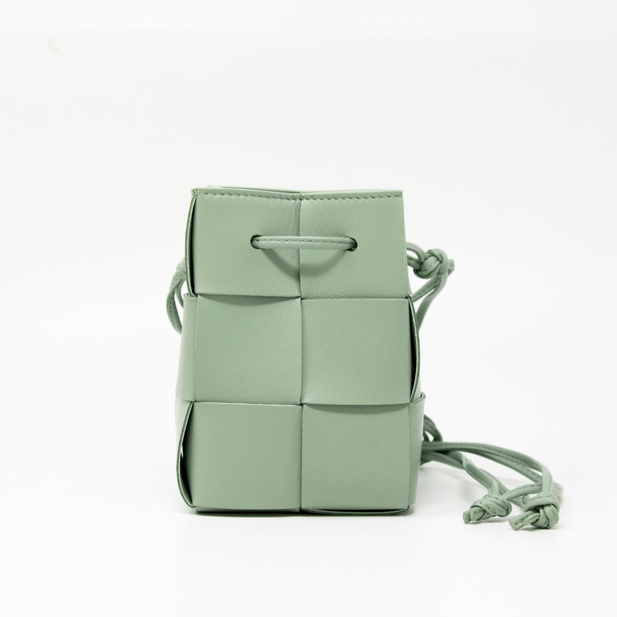Bottega Veneta Green Mini Cassette Bucket Bag