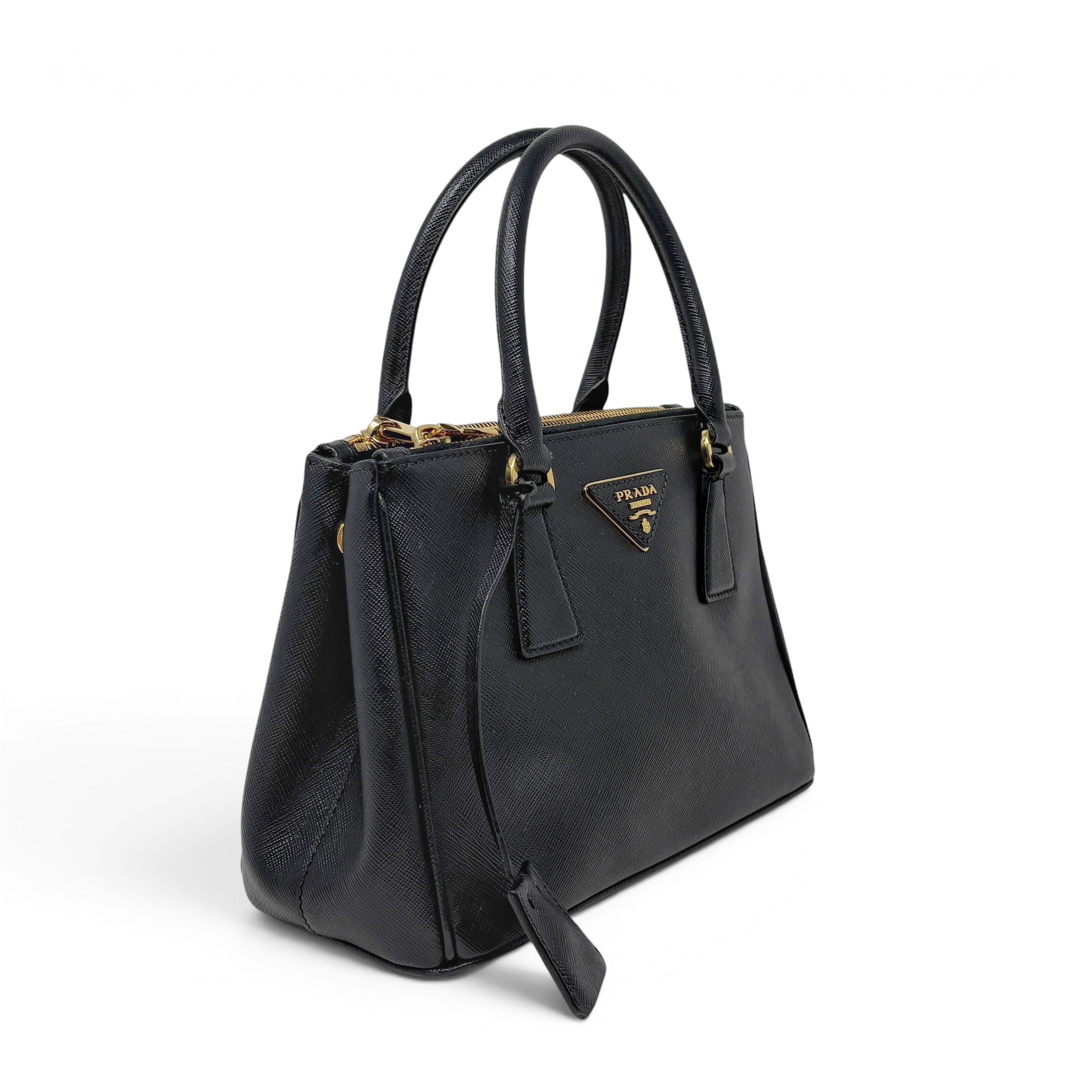 Prada Black Small Galleria Tote