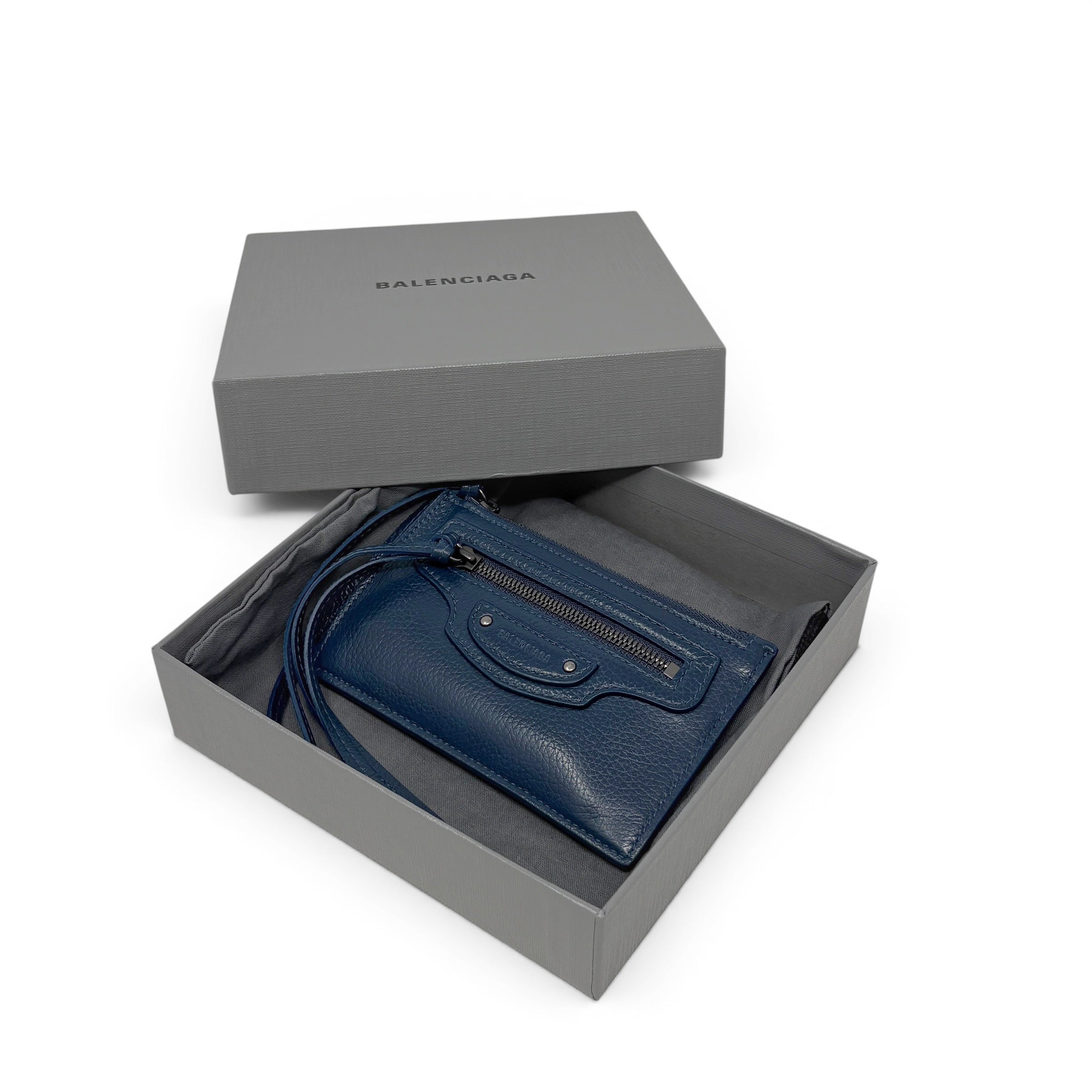 Balenciaga Navy Neo Classic Cardholder Wallet