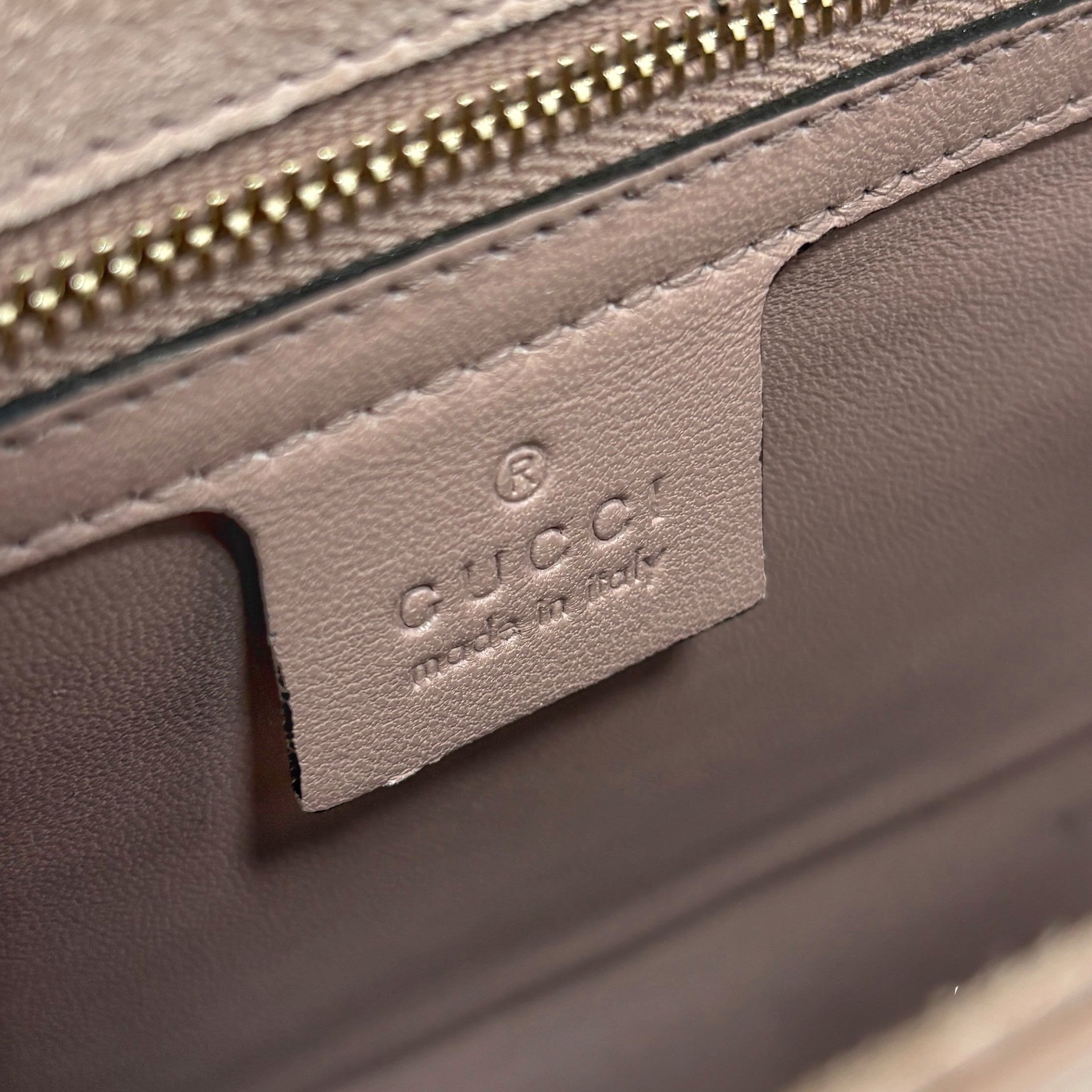 Gucci Blush Microssima Broadway Clutch