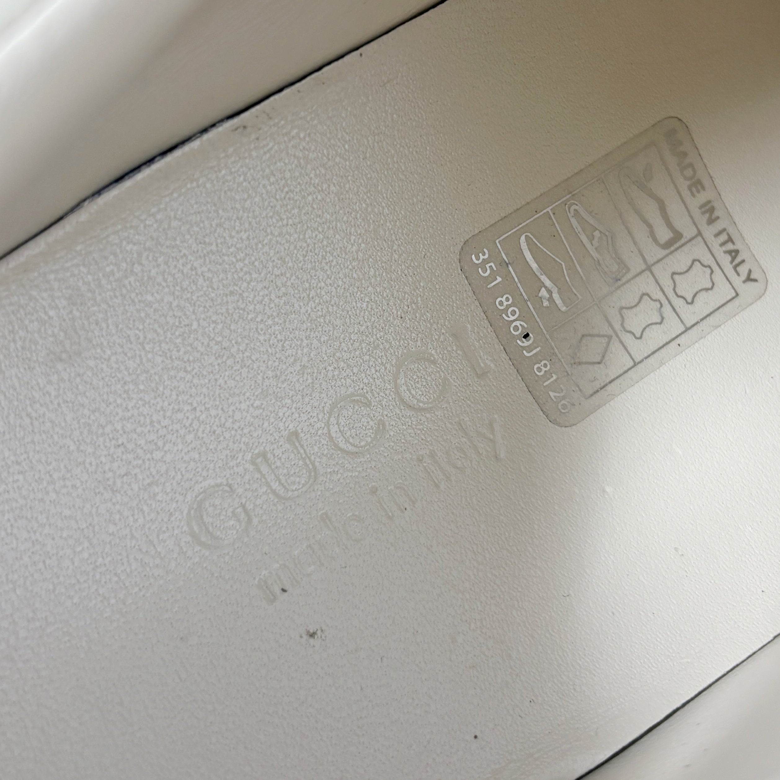 Gucci Ivory Rhyton Logo Sneaker 36