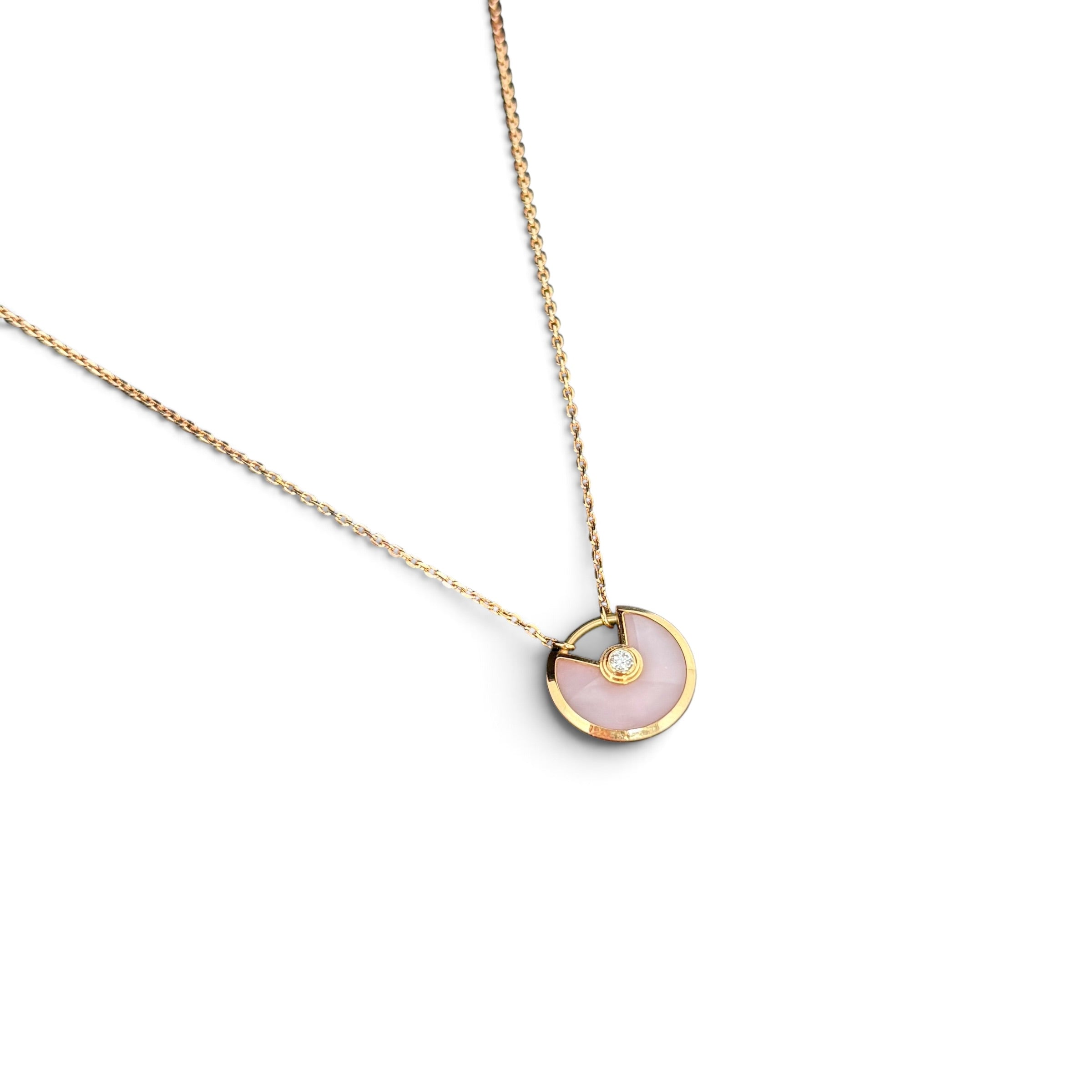 Cartier Pink Opal XS Amulettes de Cartier Pendant Necklace