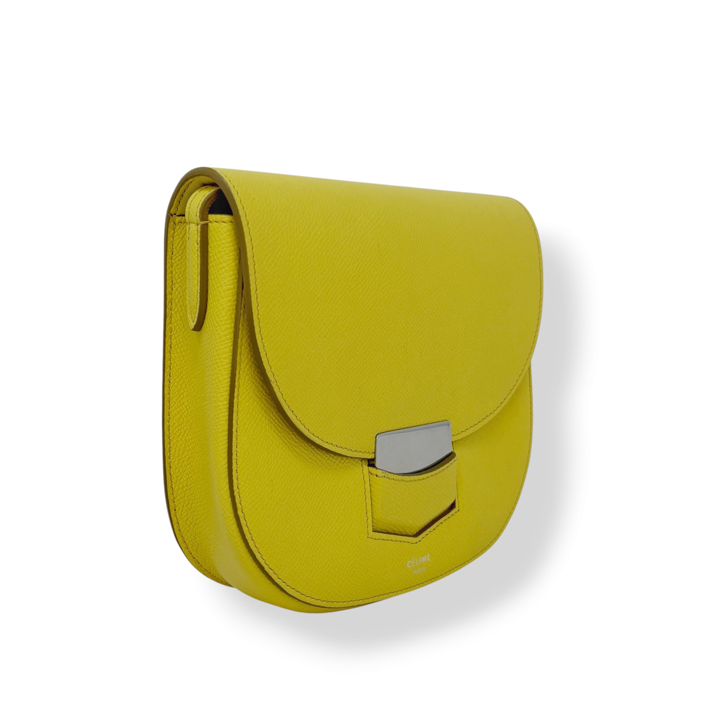 Celine Yellow Small Trotteur Bag