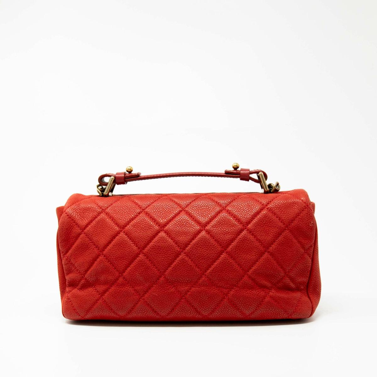 Chanel Red Easy Carry Flap