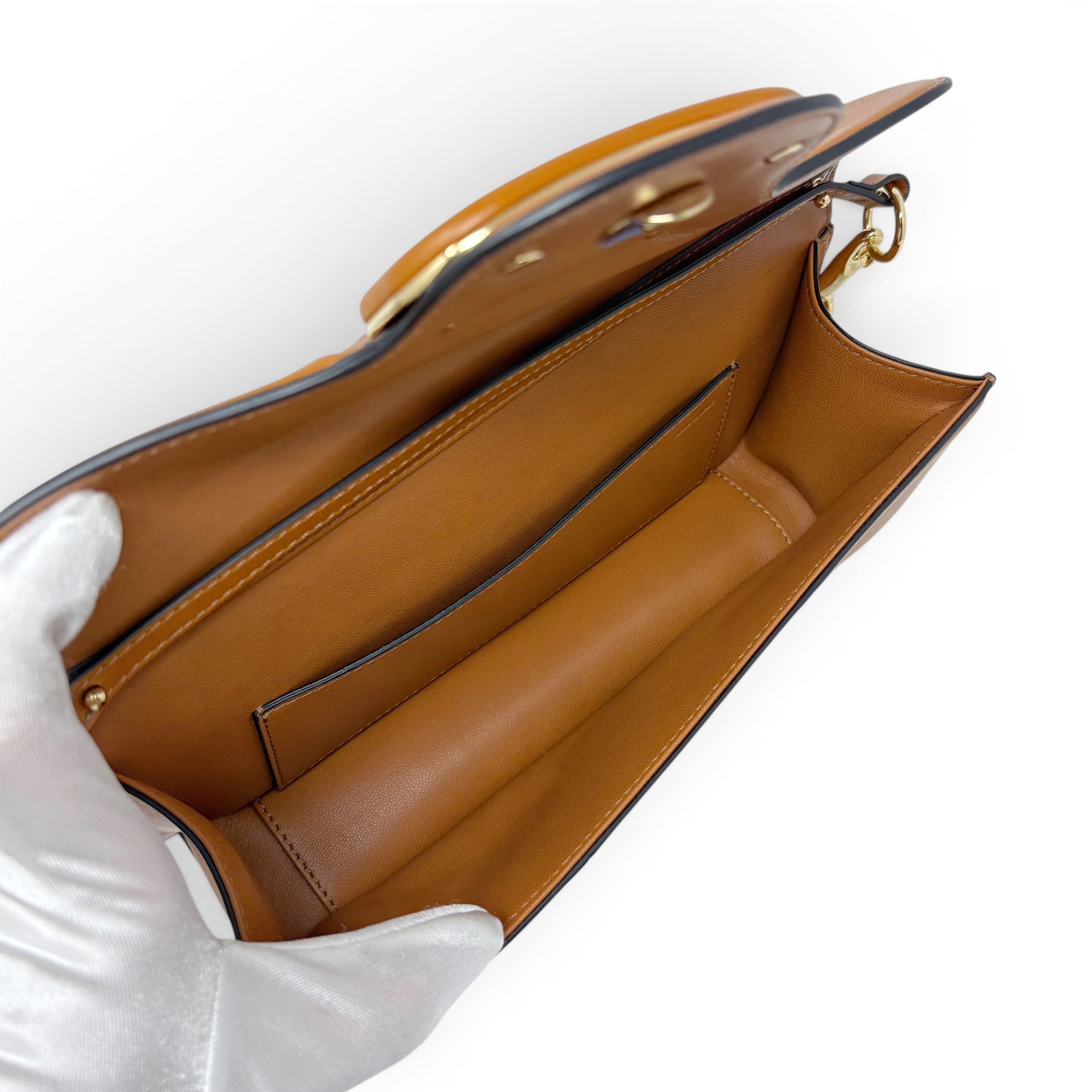 Valentino Brown Vlogo Loco Bag
