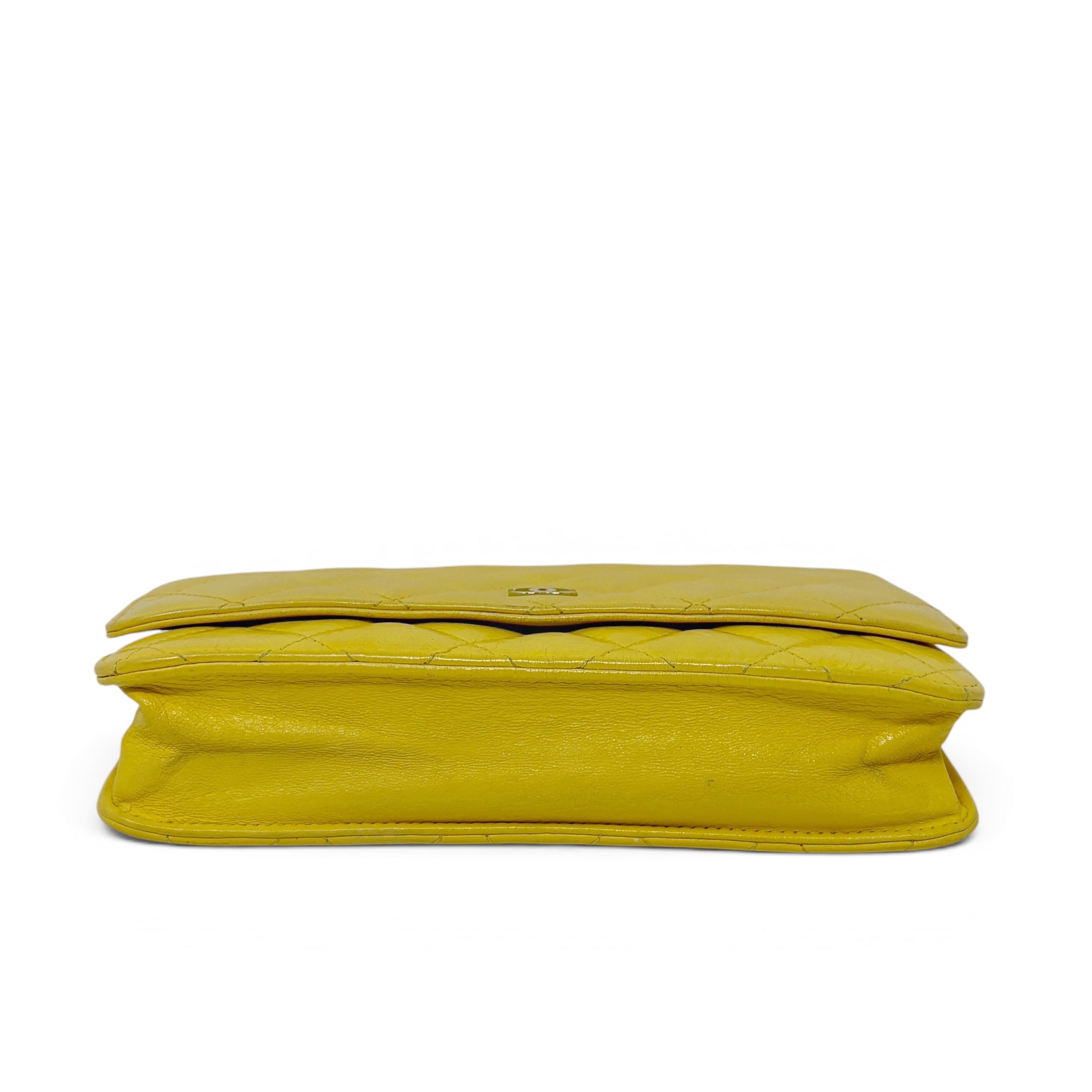 Chanel Yellow Wallet On Chain
