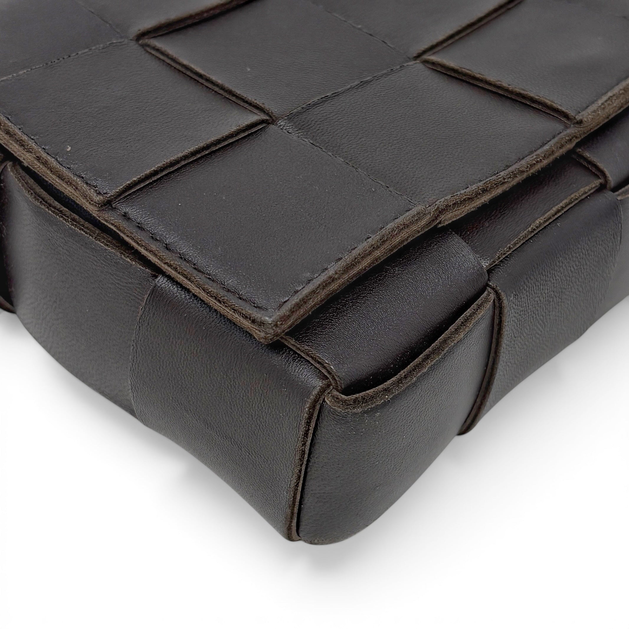 Bottega Veneta Dark Brown Cassette Bag