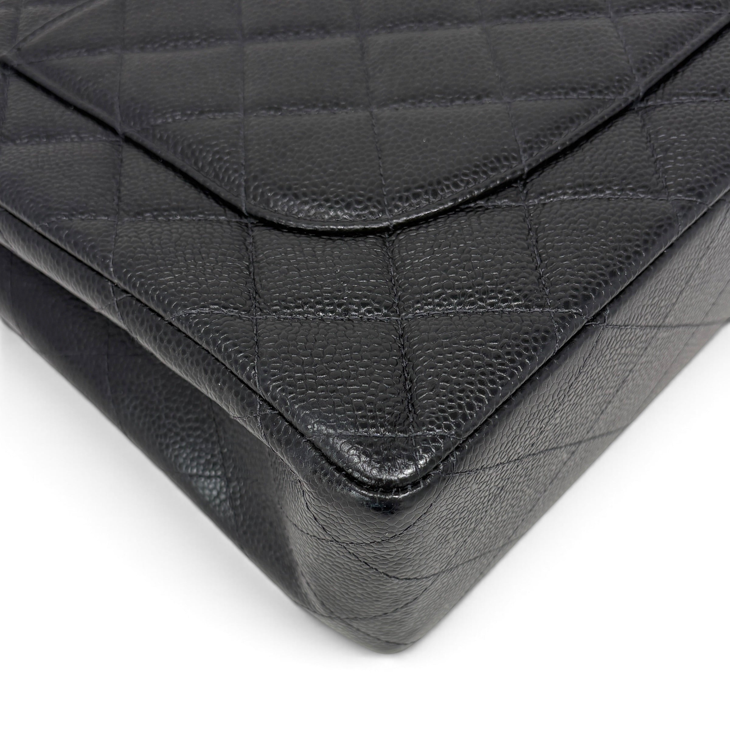 Chanel Vintage Black Caviar Single Flap