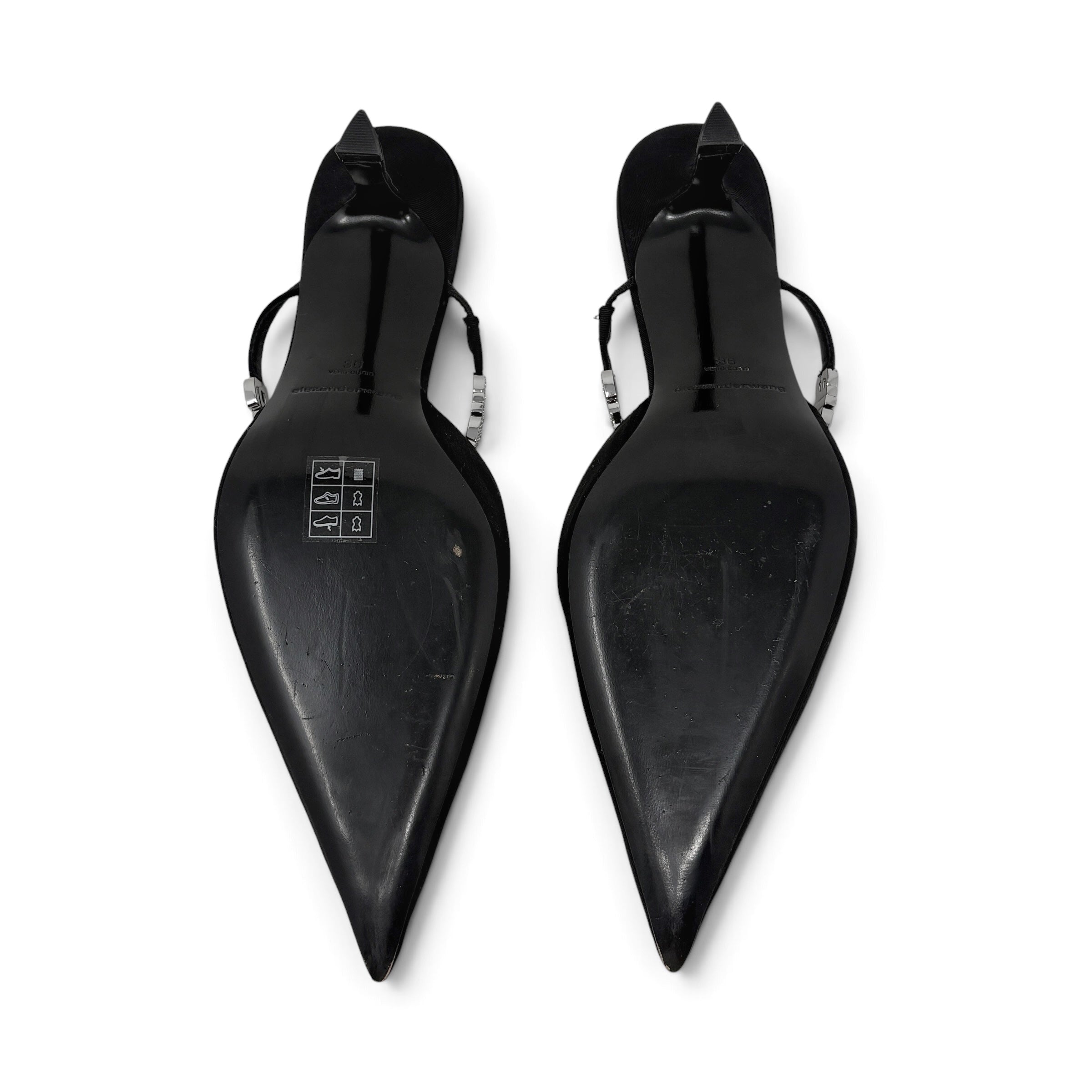Alexander Wang Black Delphine Mules 36