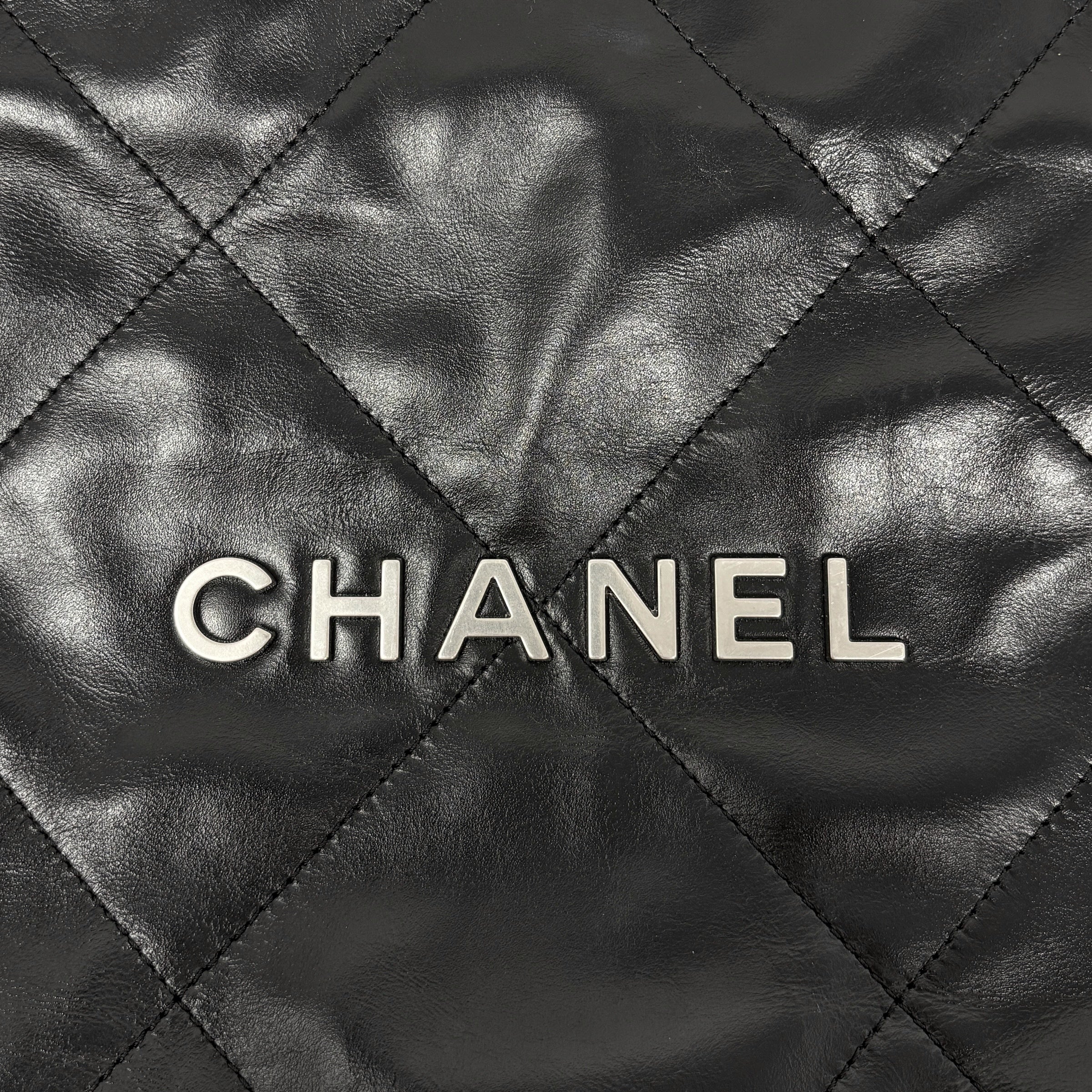 Chanel Black 22 Small Hobo Bag
