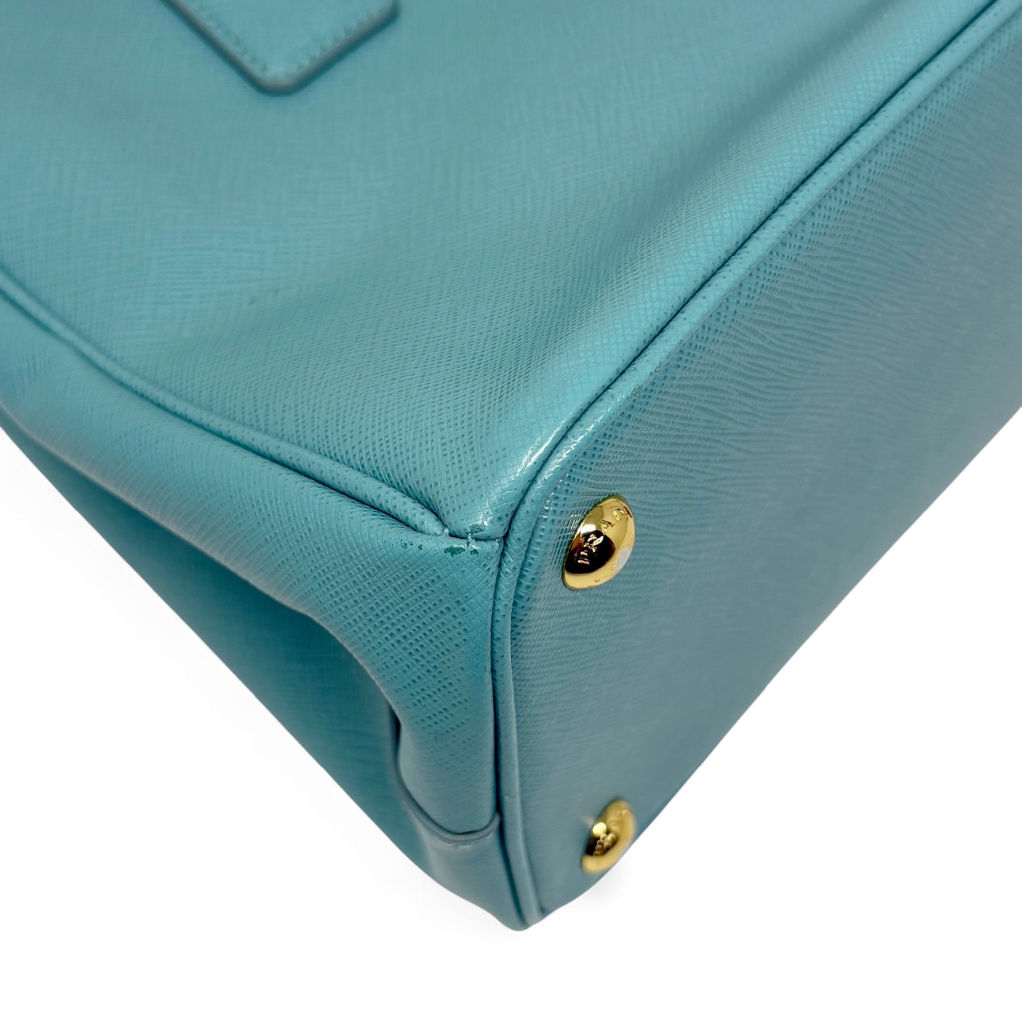 Prada Blue Small Galleria Tote