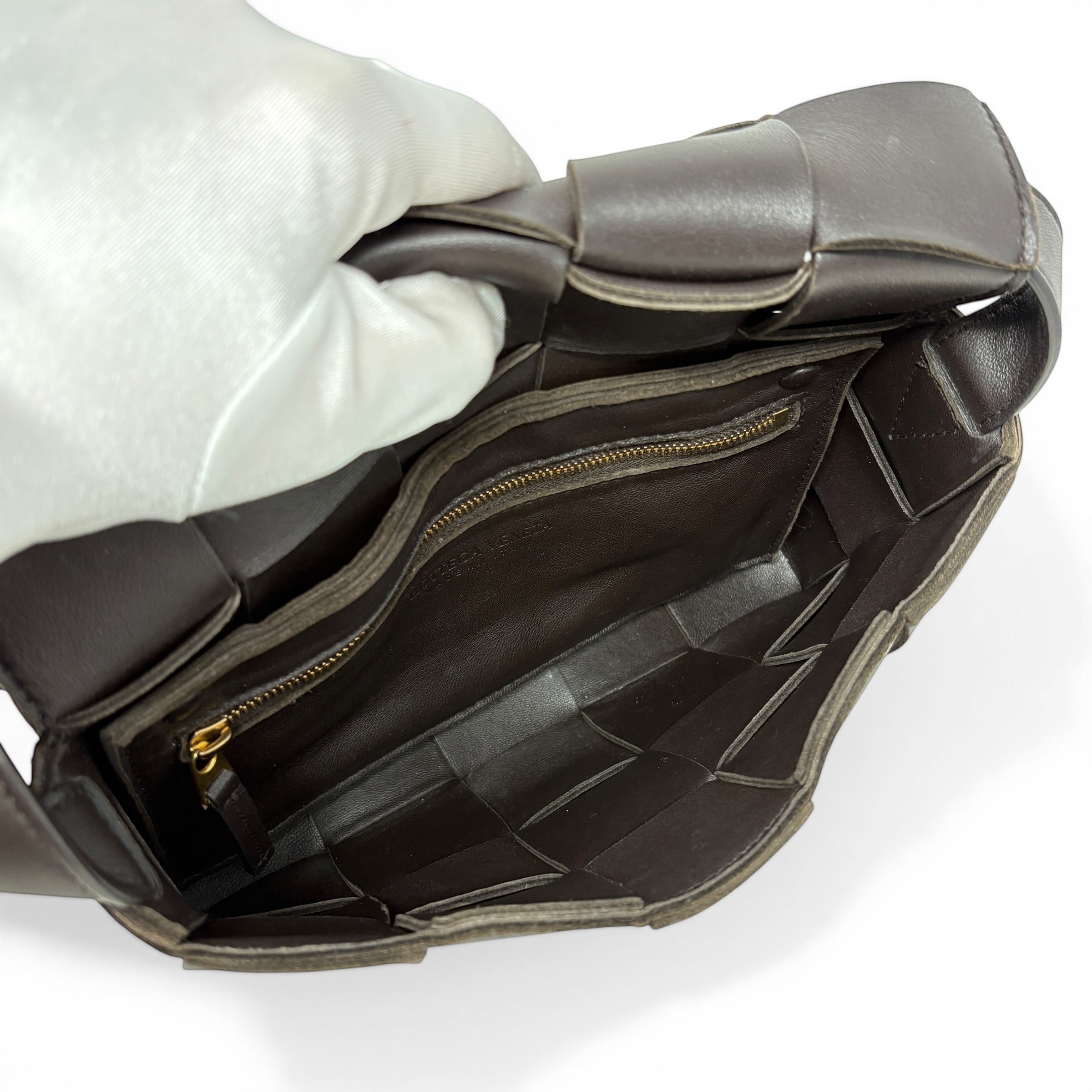 Bottega Veneta Dark Brown Cassette Bag