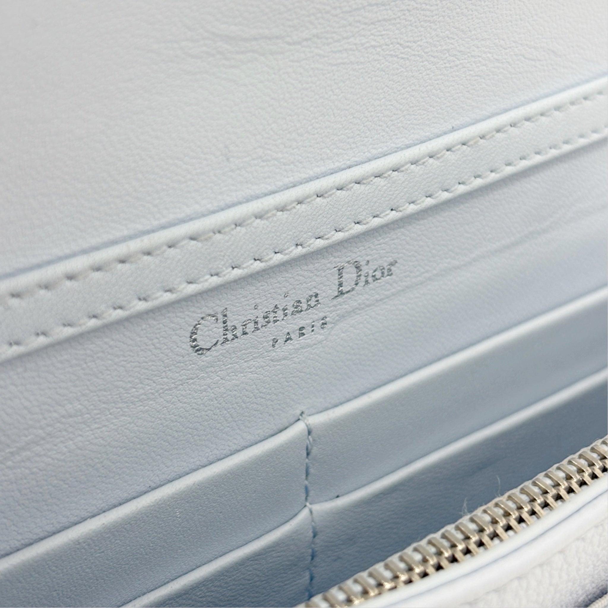 Dior Blue Diorama Wallet On Chain