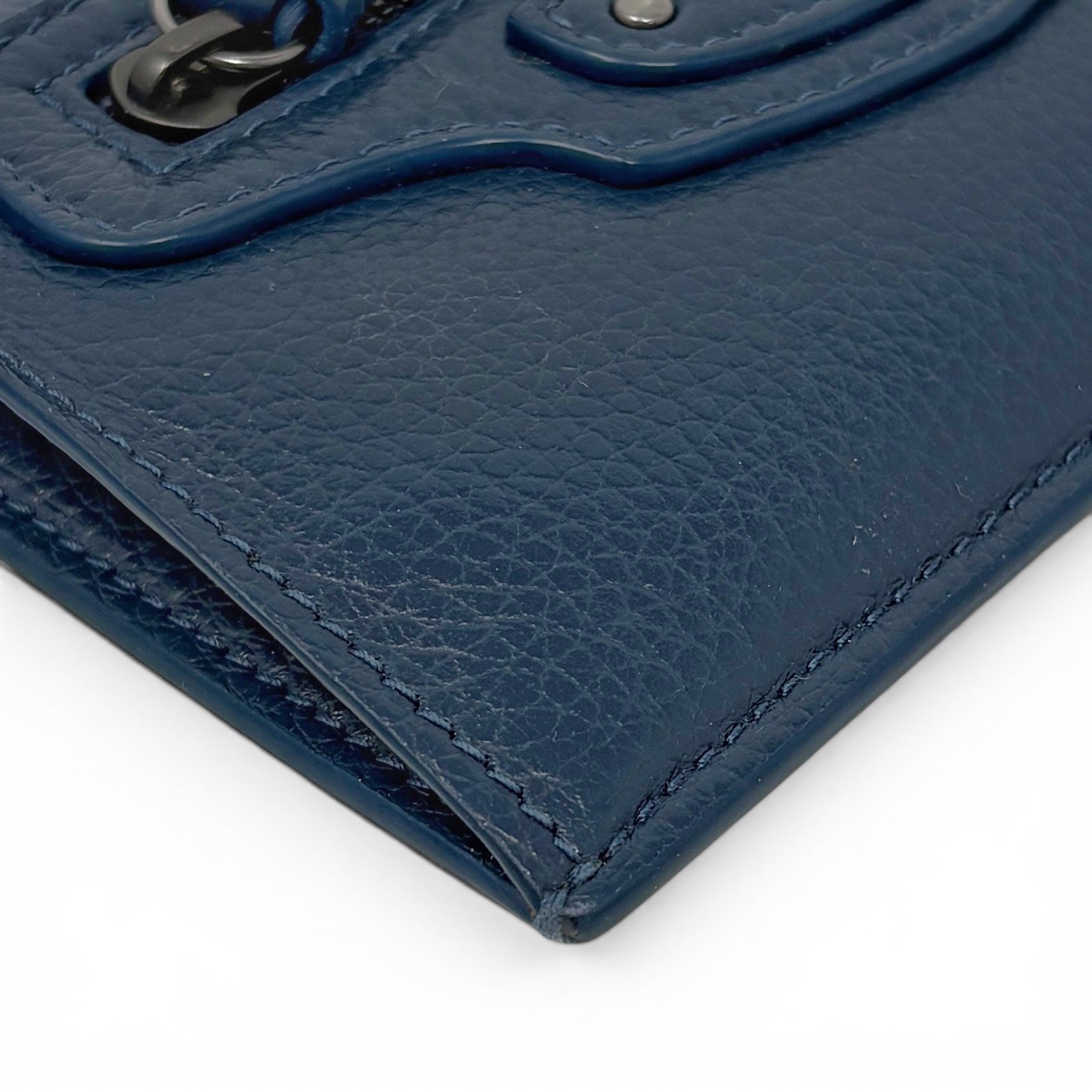 Balenciaga Navy Neo Classic Cardholder Wallet