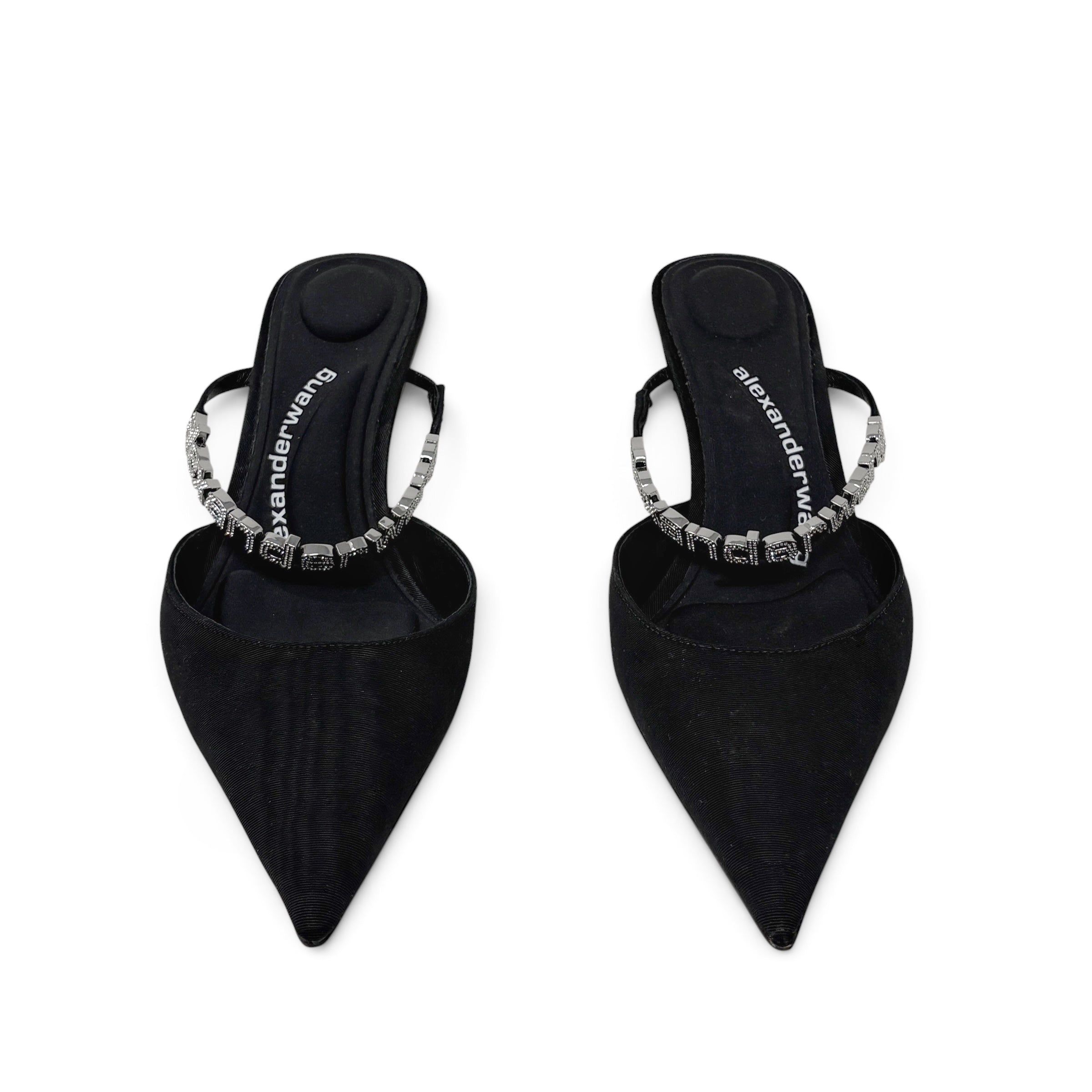 Alexander Wang Black Delphine Mules 36
