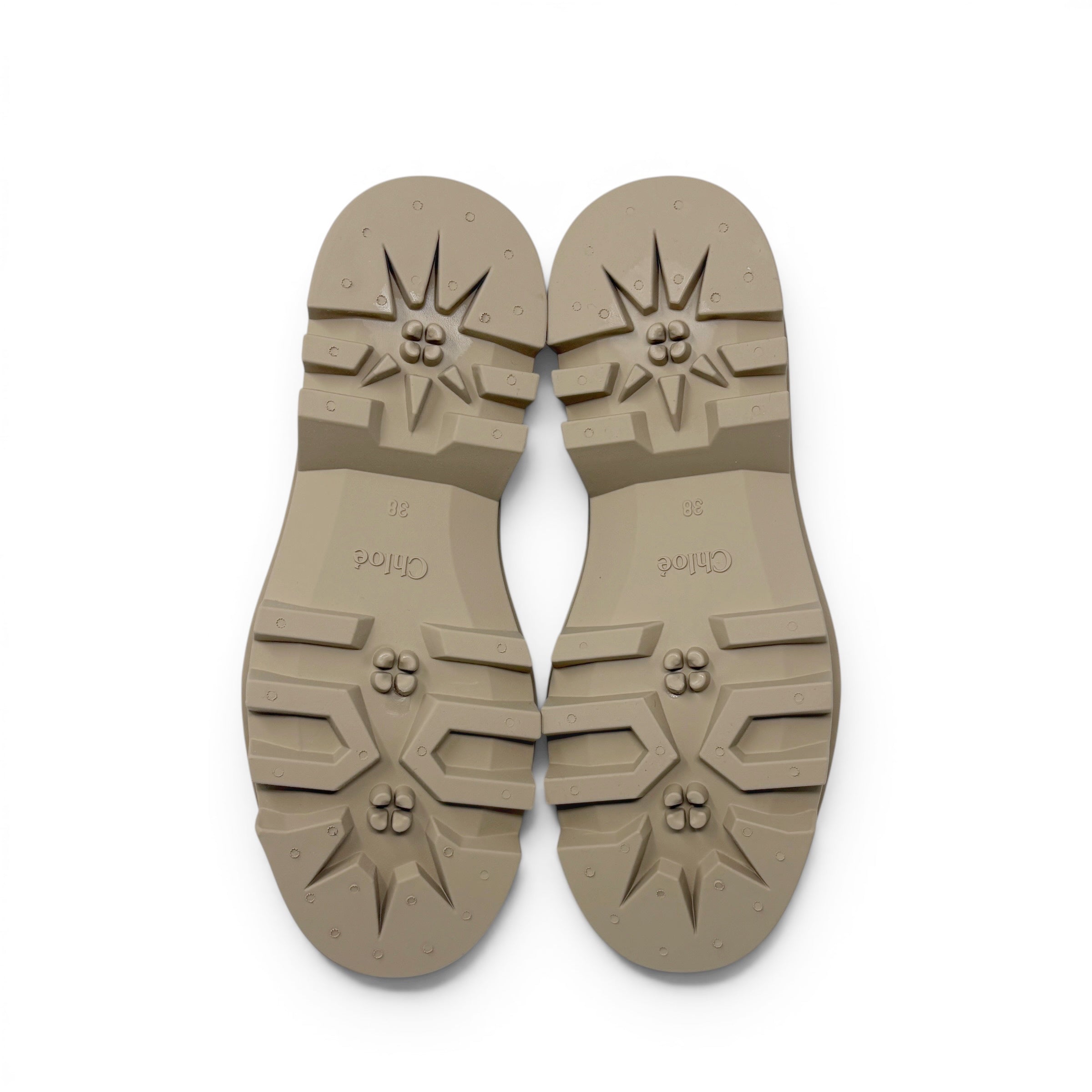 Chloe Beige Raina Rain Boots 38