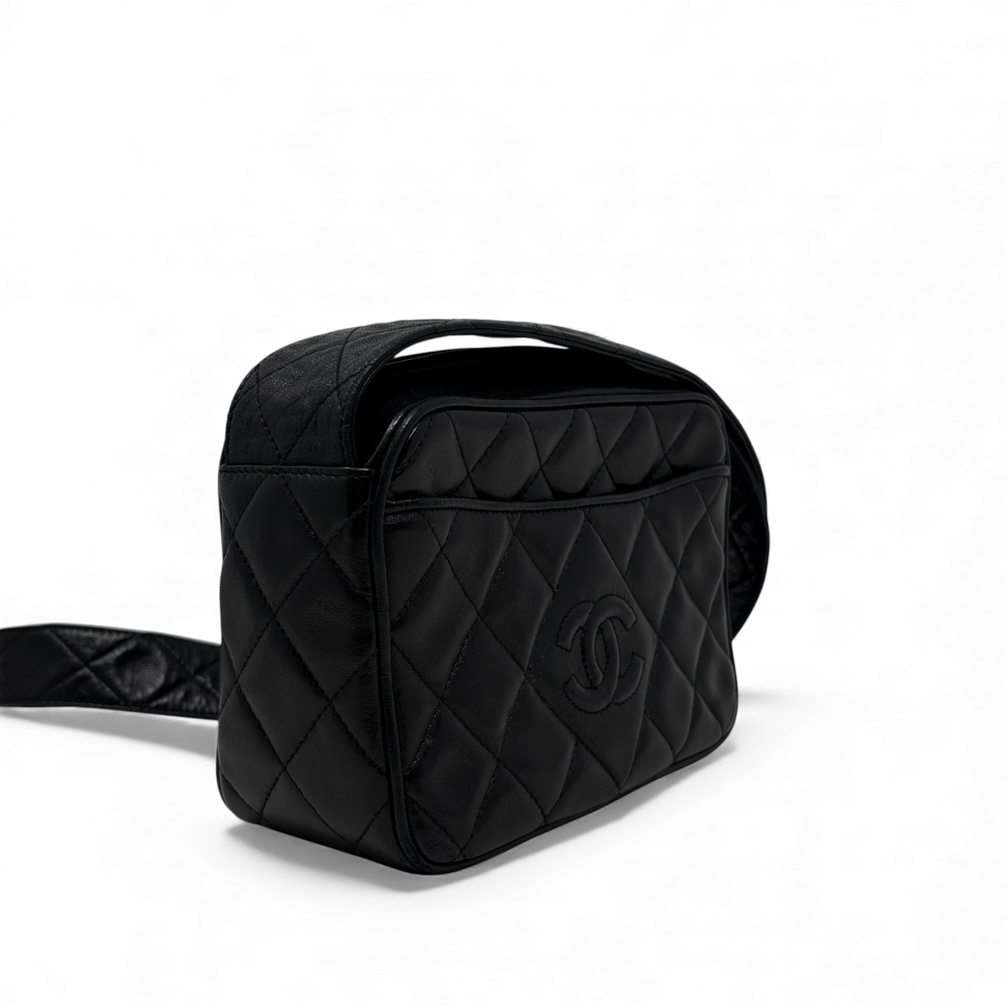 Chanel Black Vintage Tassel Camera Bag