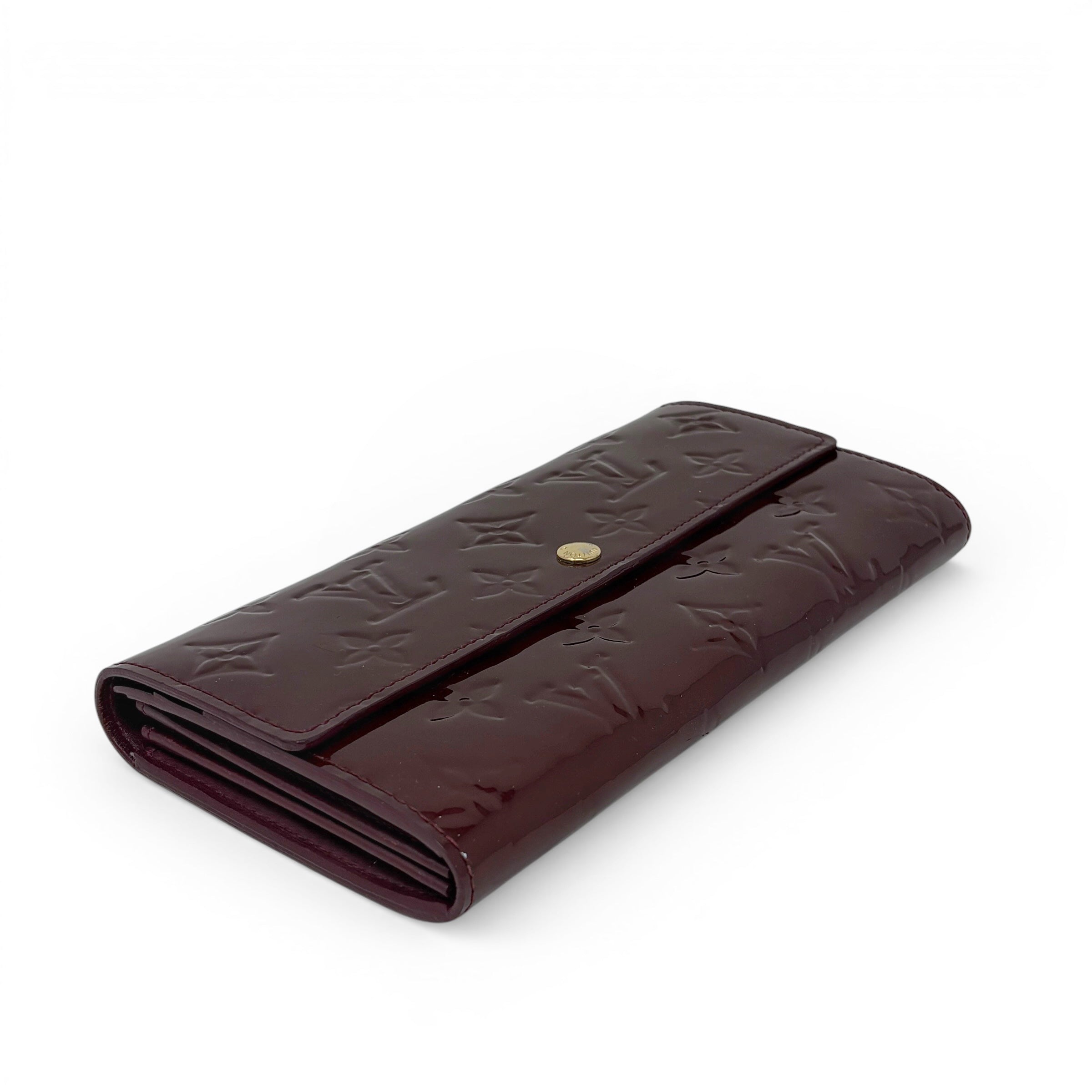 Louis Vuitton Amarante Vernis Sarah Wallet