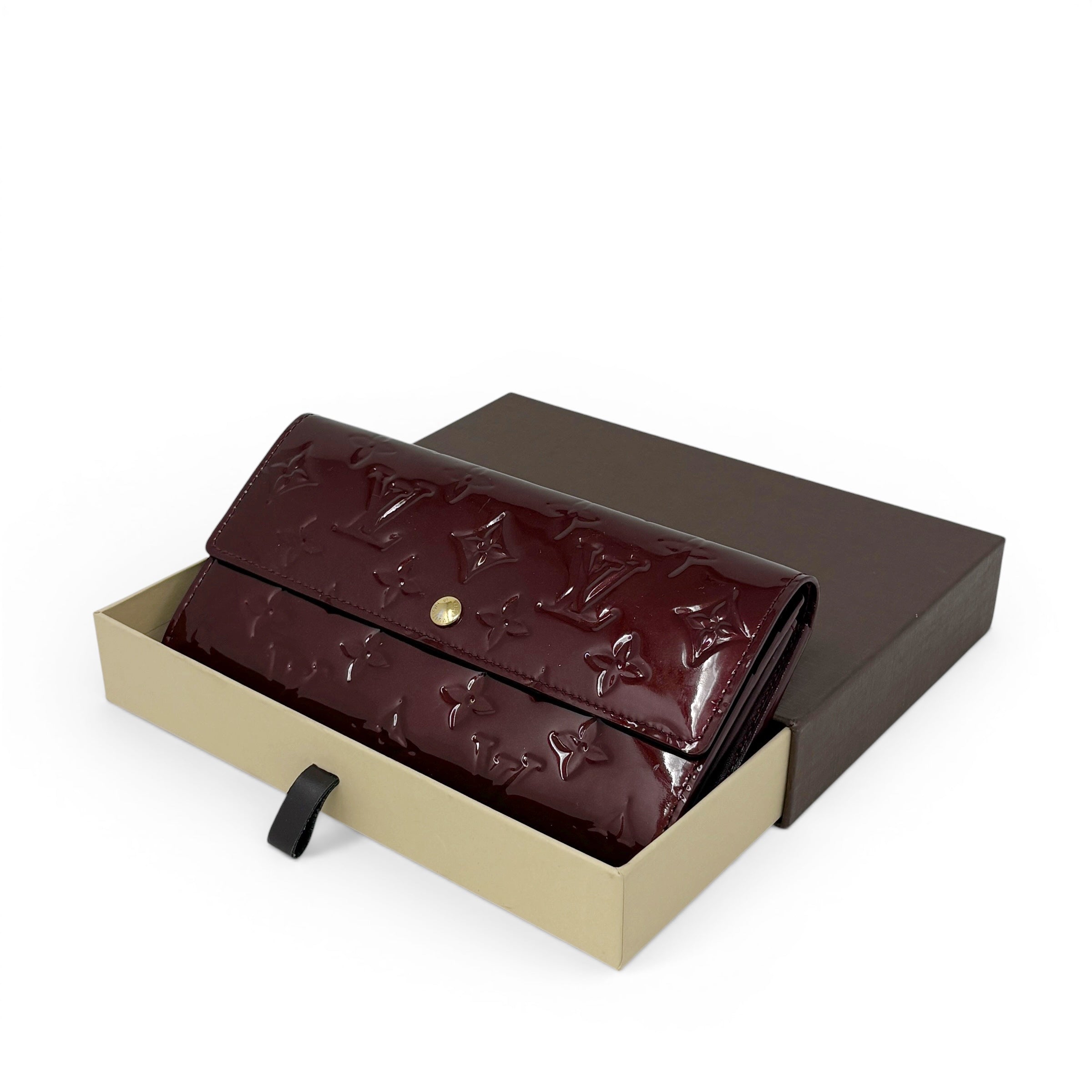 Louis Vuitton Amarante Vernis Sarah Wallet