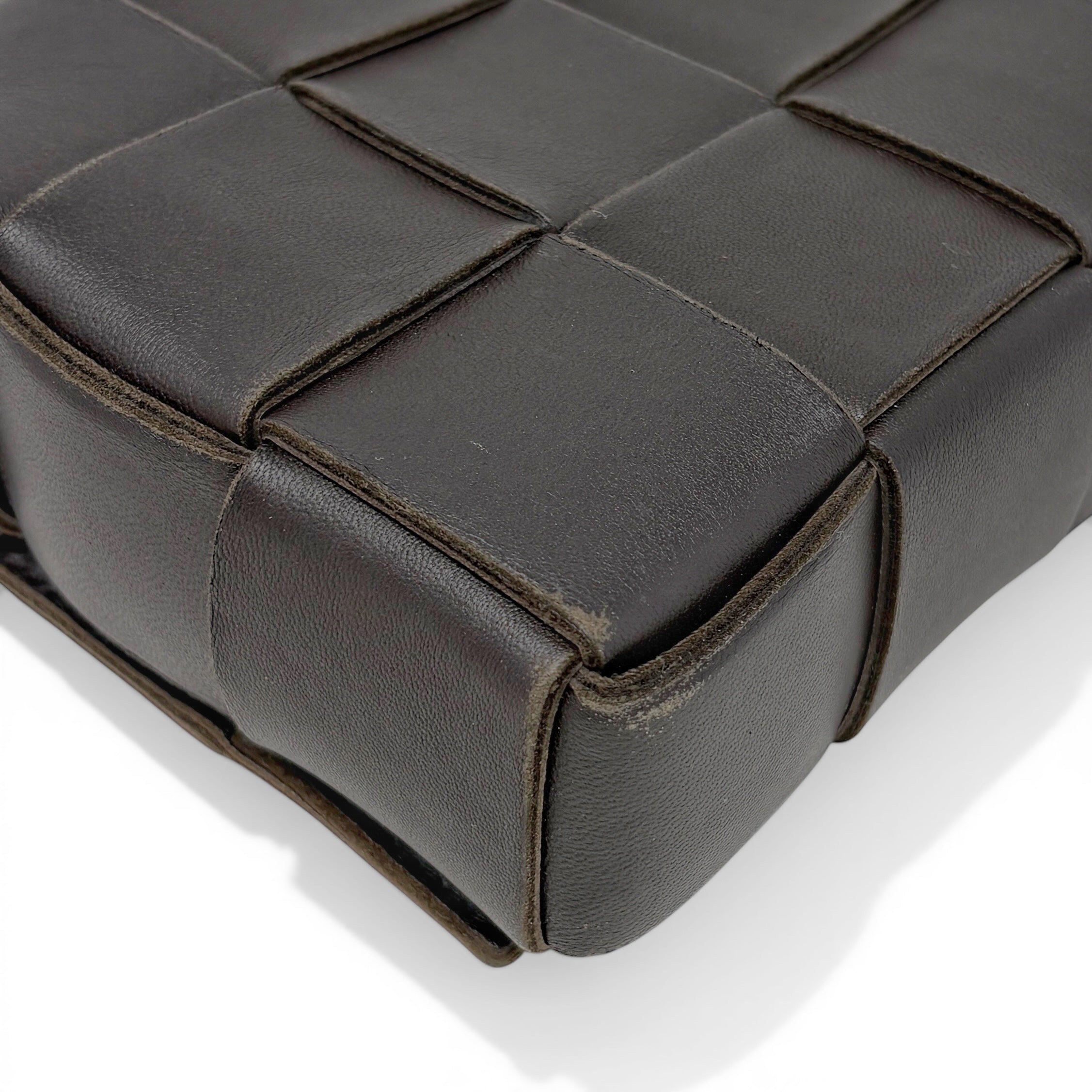 Bottega Veneta Dark Brown Cassette Bag