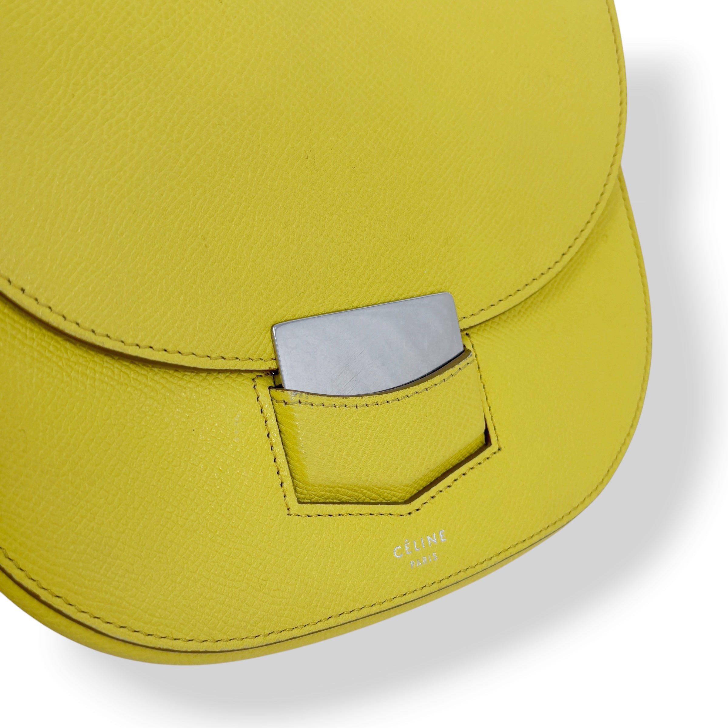 Celine Yellow Small Trotteur Bag