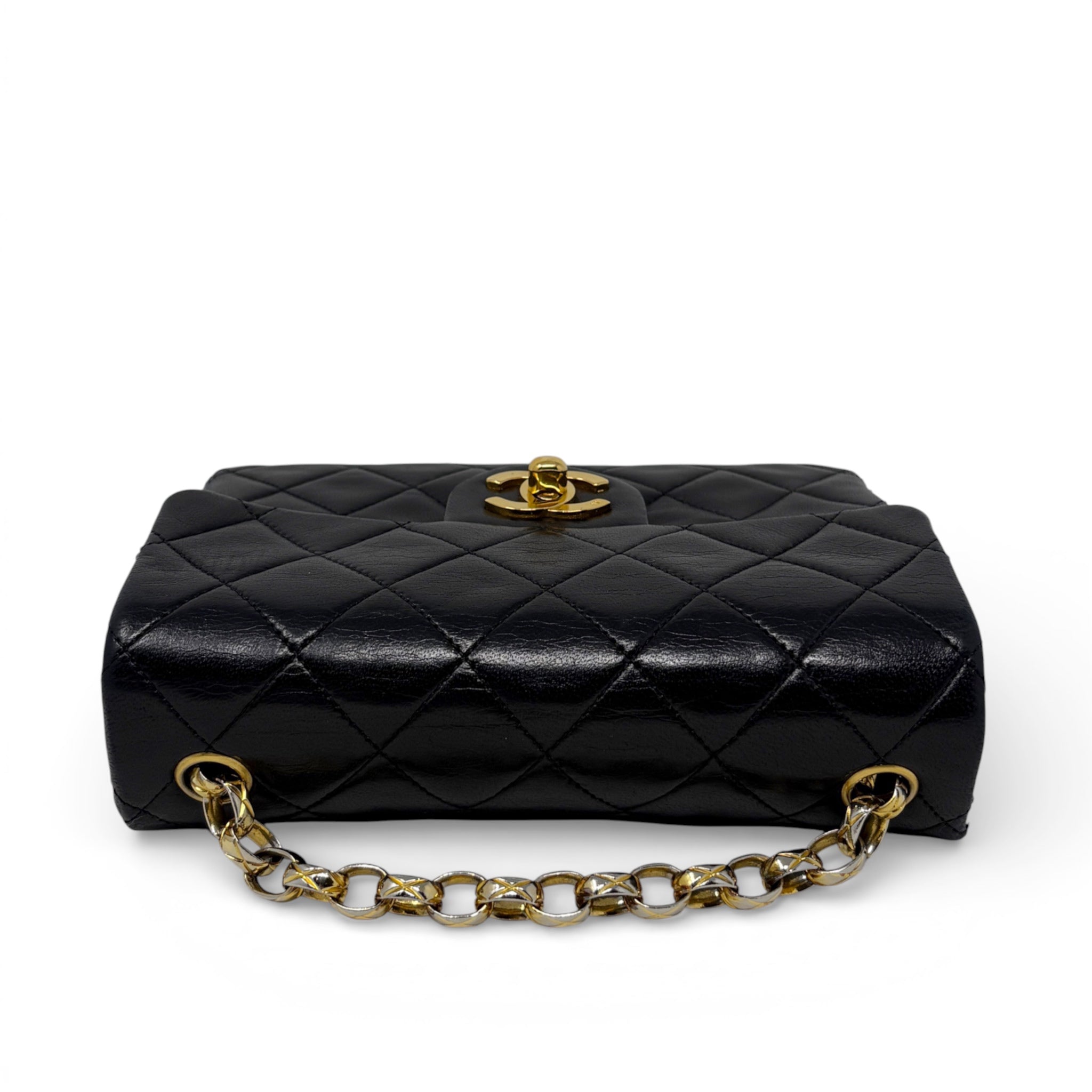 Chanel Black Vintage Mini Square Flap