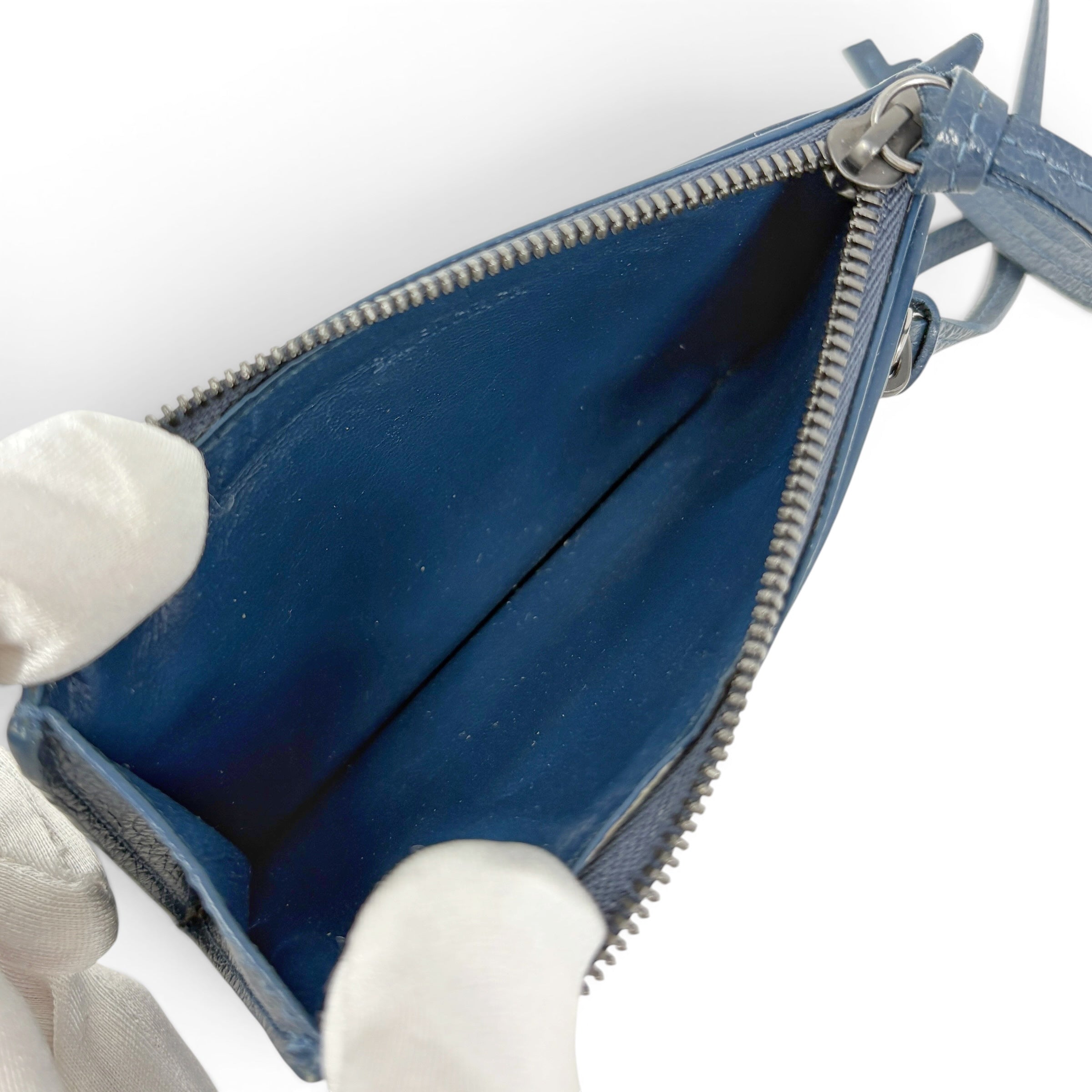 Balenciaga Navy Neo Classic Cardholder Wallet