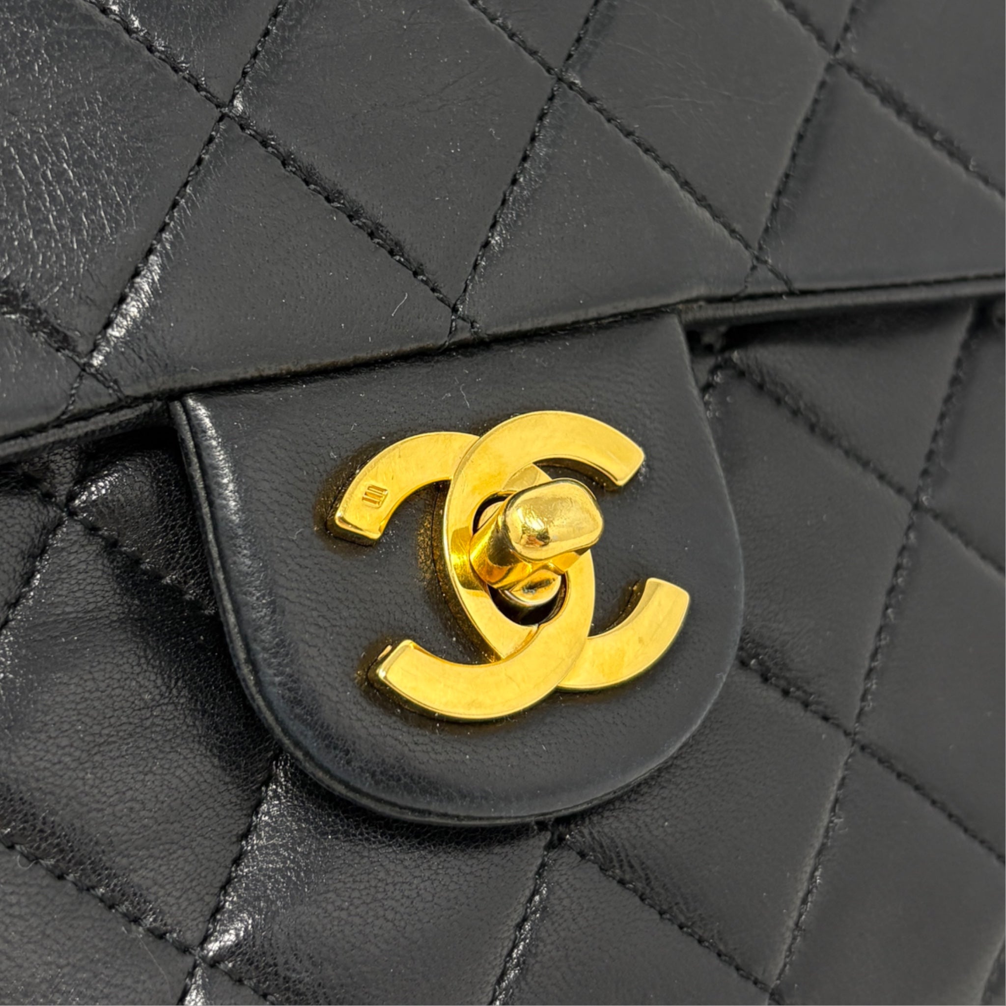 Chanel Black Vintage Mini Square Flap