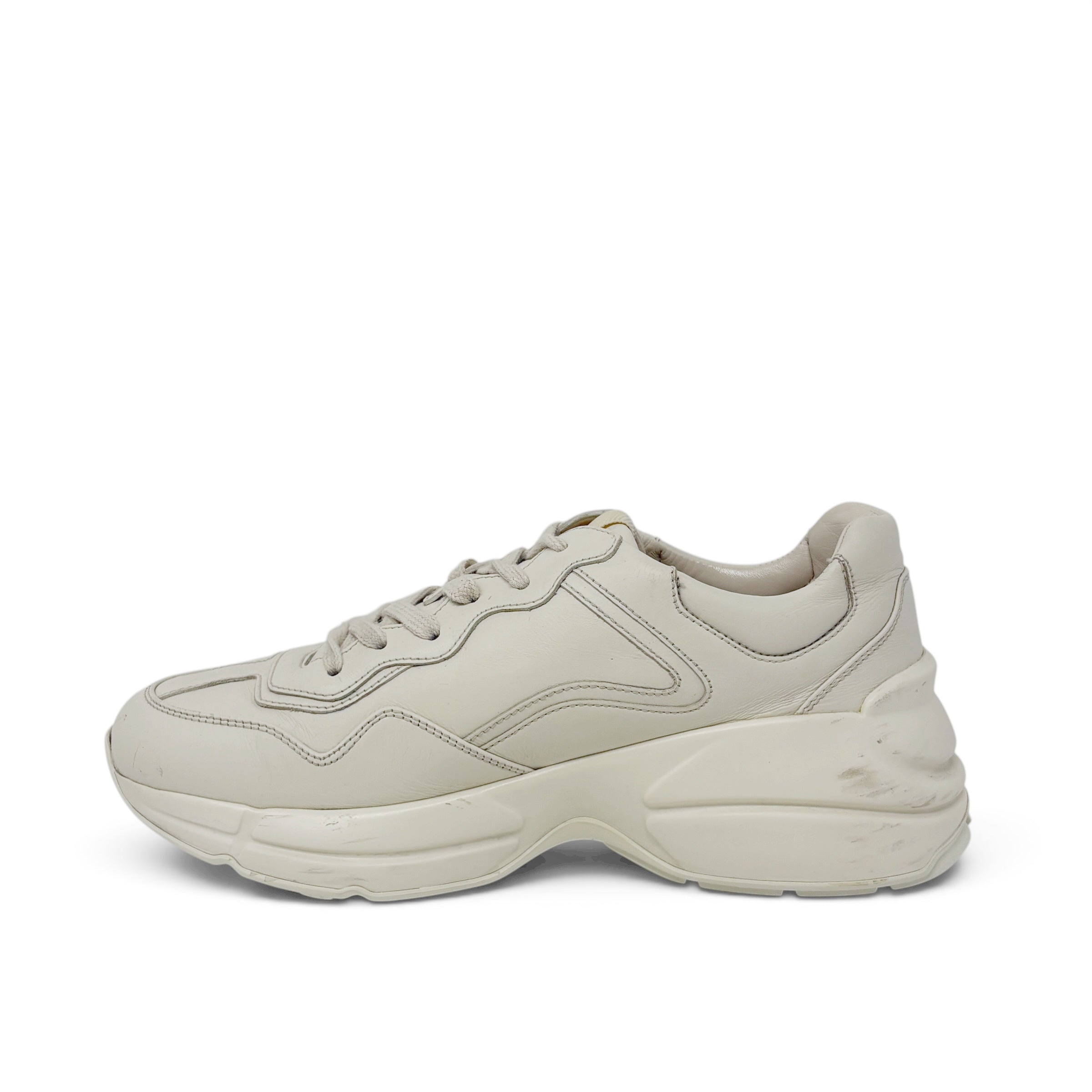 Gucci Ivory Rhyton Logo Sneaker 37