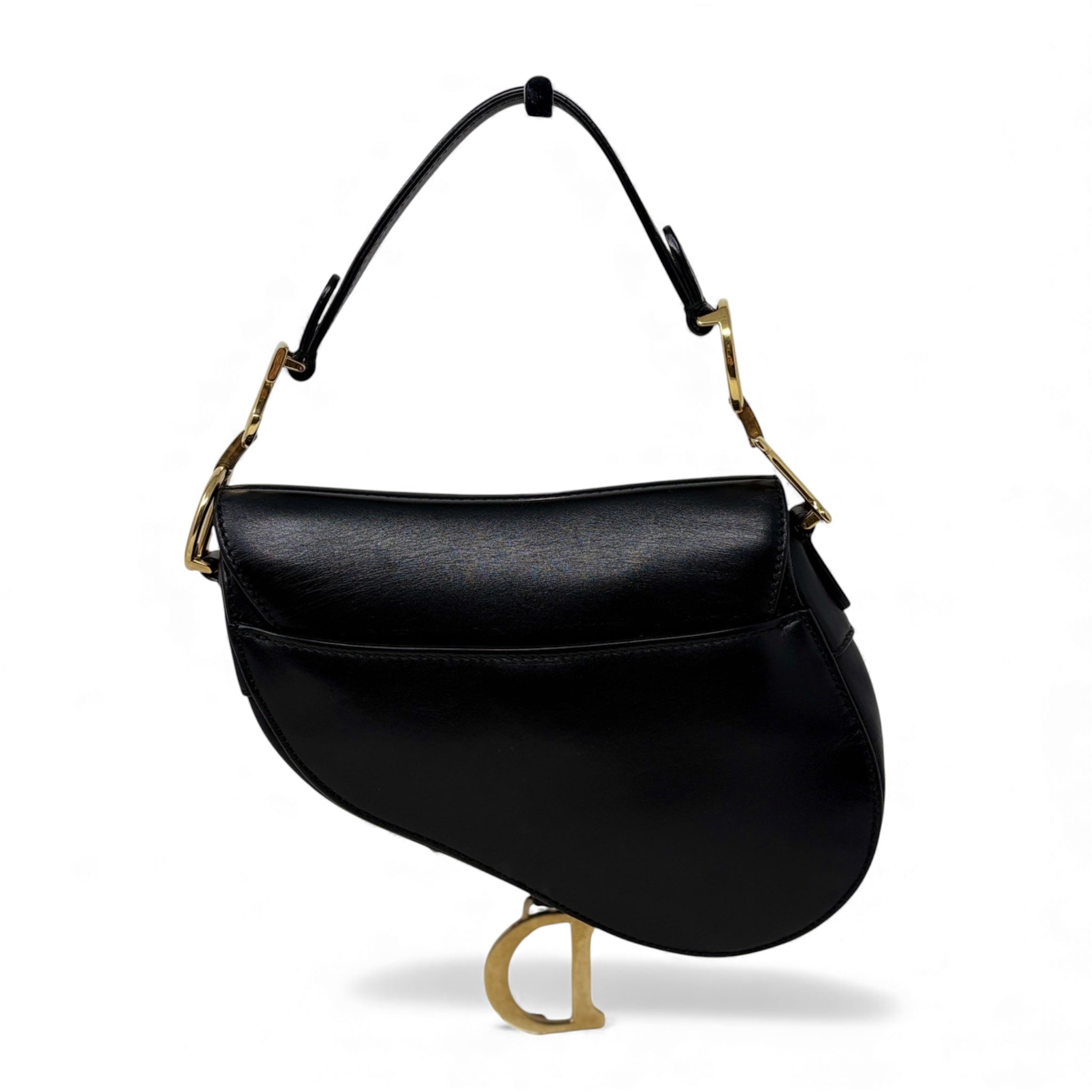 Dior Black Mini Saddle Bag with Strap