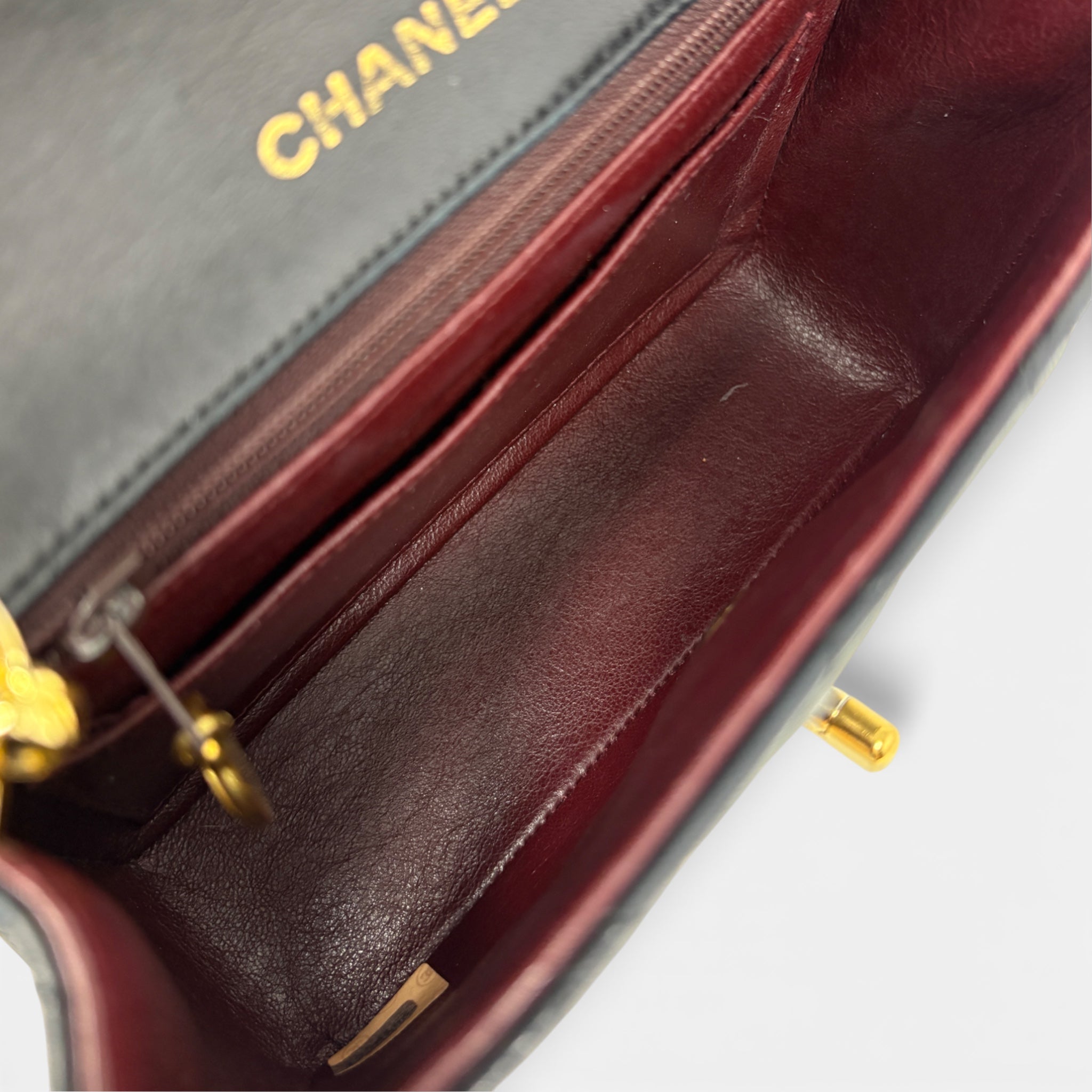 Chanel Black Vintage Mini Square Flap