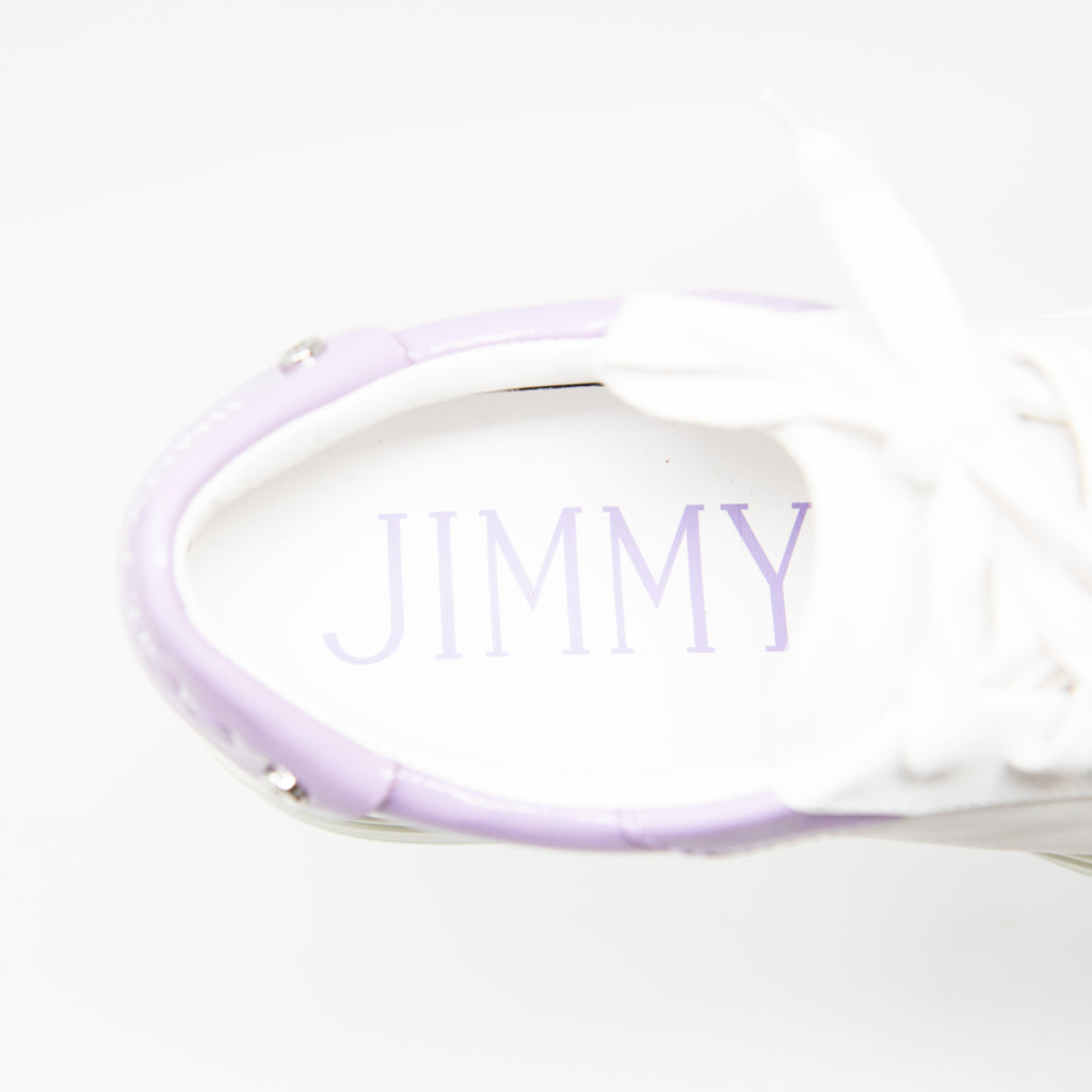 Jimmy Choo White Rome/F Sneakers 35.5