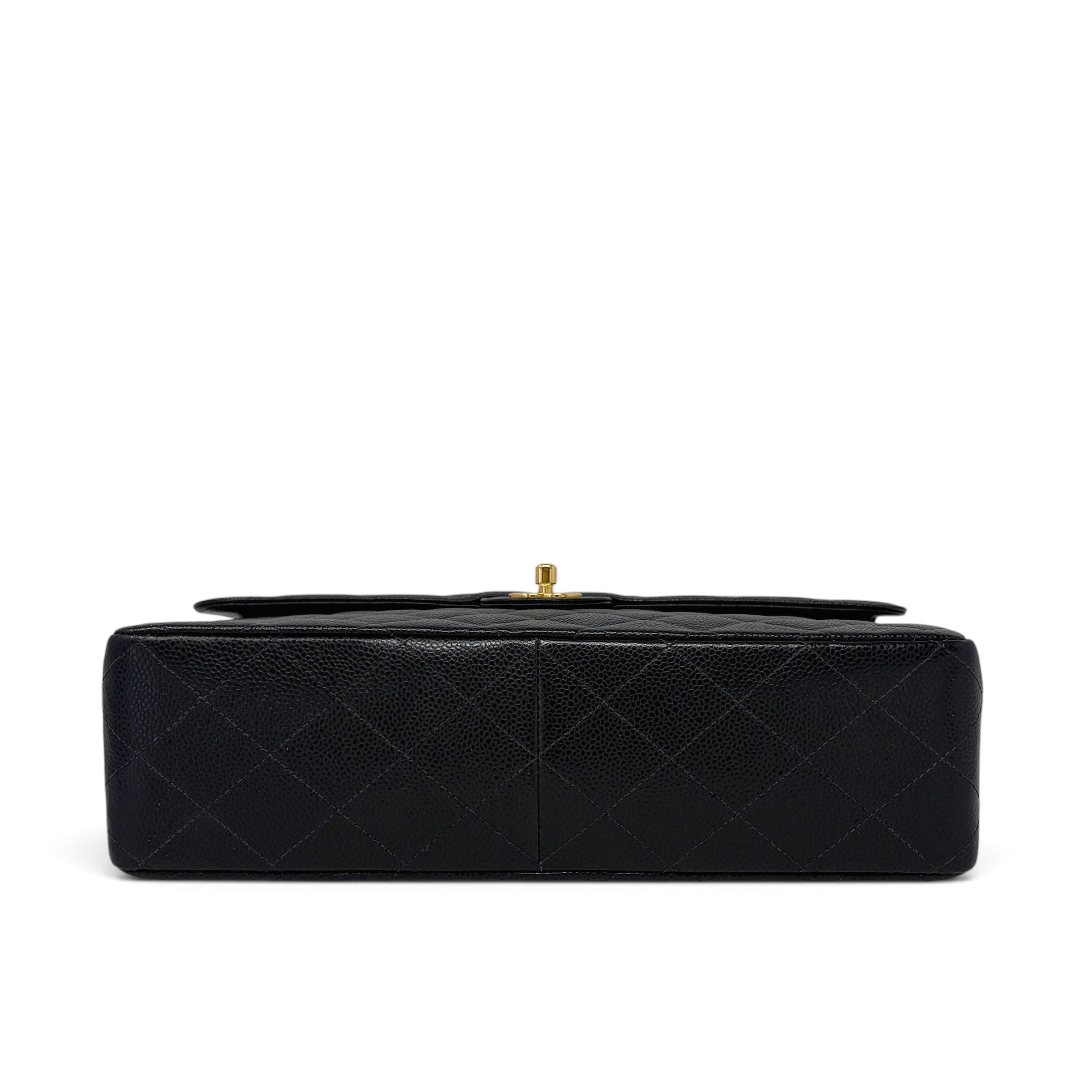 Chanel Vintage Black Caviar Single Flap