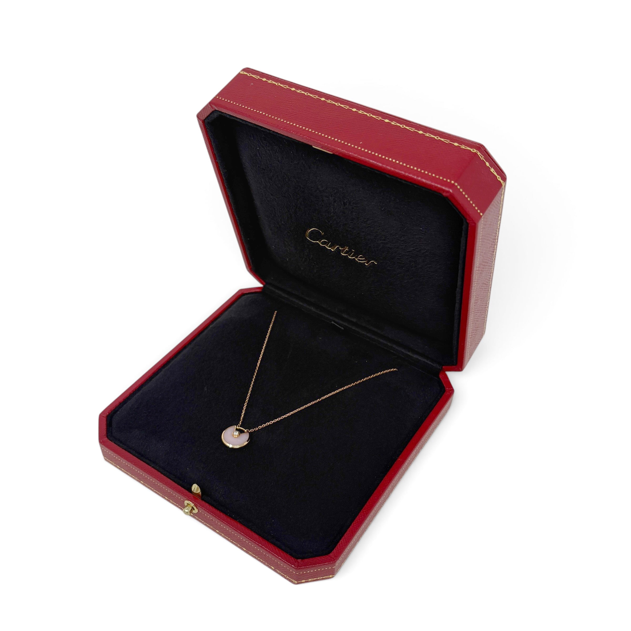 Cartier Pink Opal XS Amulettes de Cartier Pendant Necklace