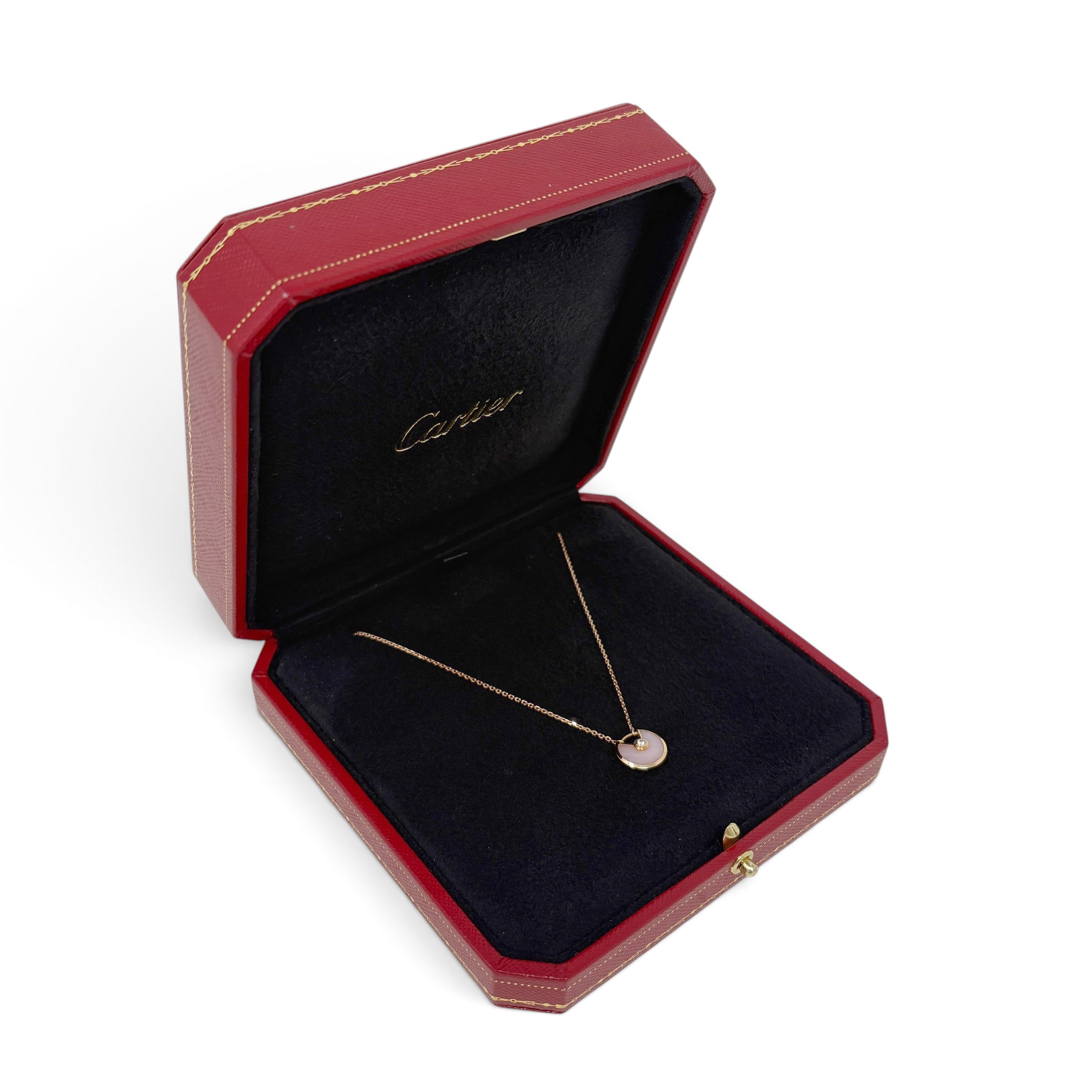 Cartier Pink Opal XS Amulettes de Cartier Pendant Necklace