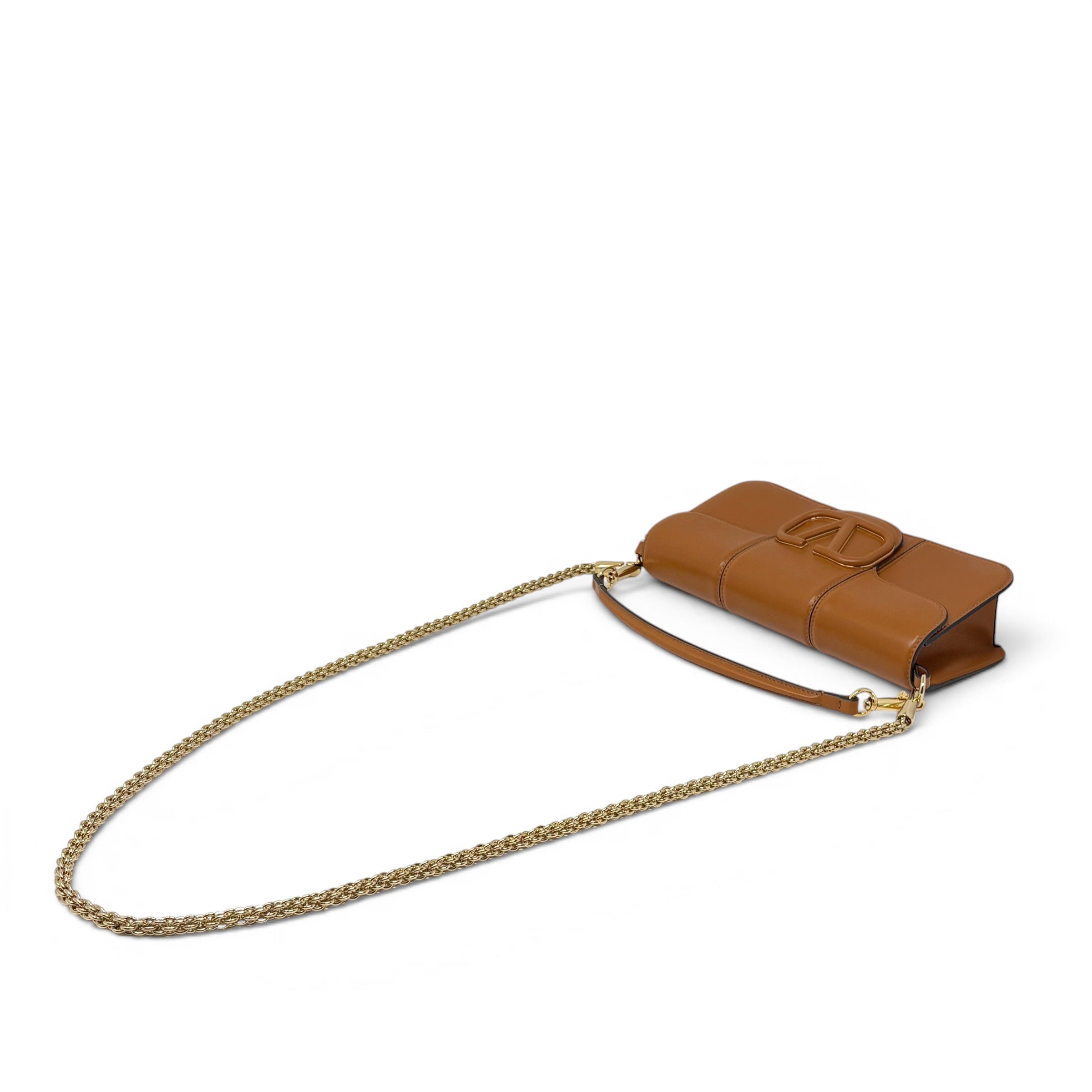 Valentino Brown Vlogo Loco Bag
