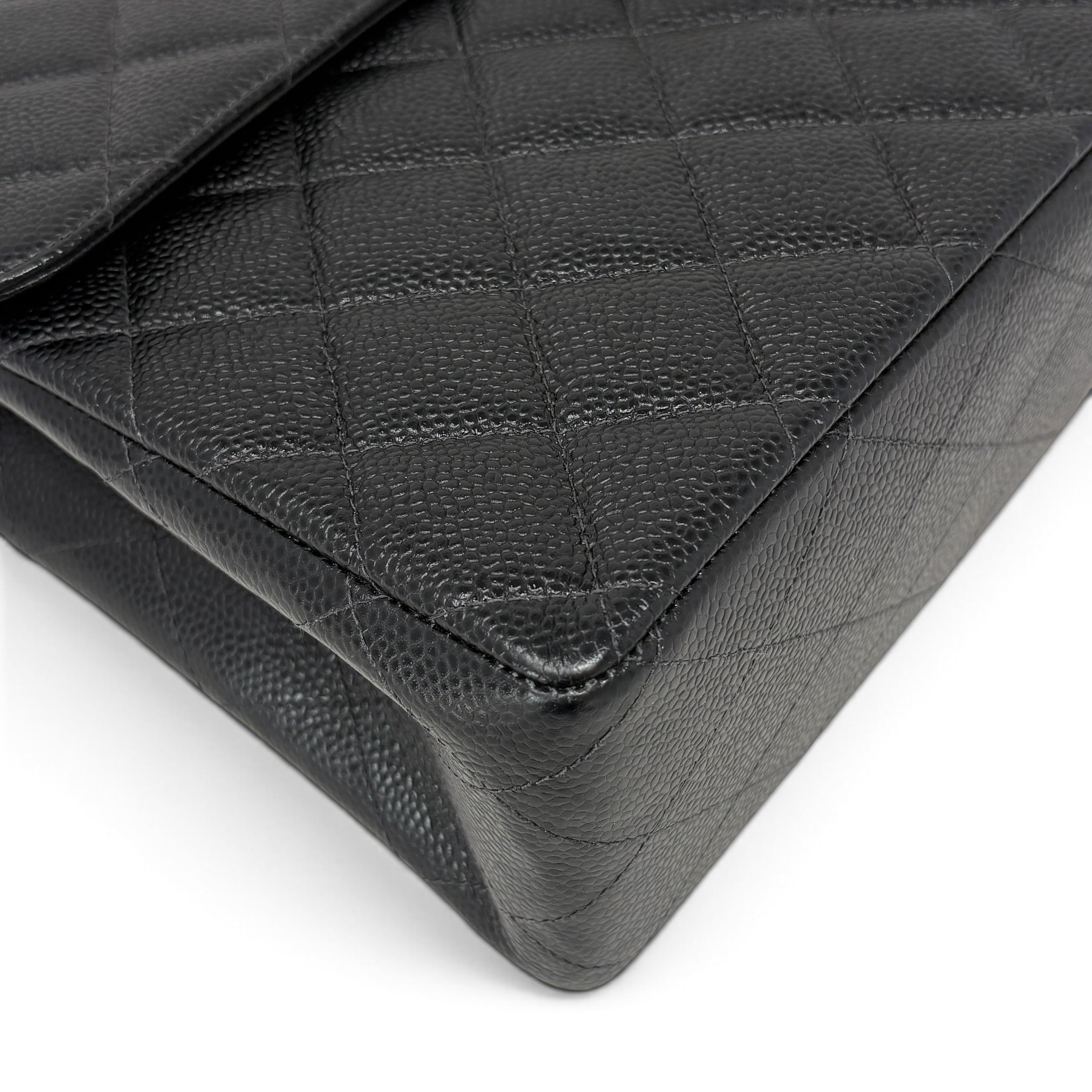 Chanel Vintage Black Caviar Single Flap