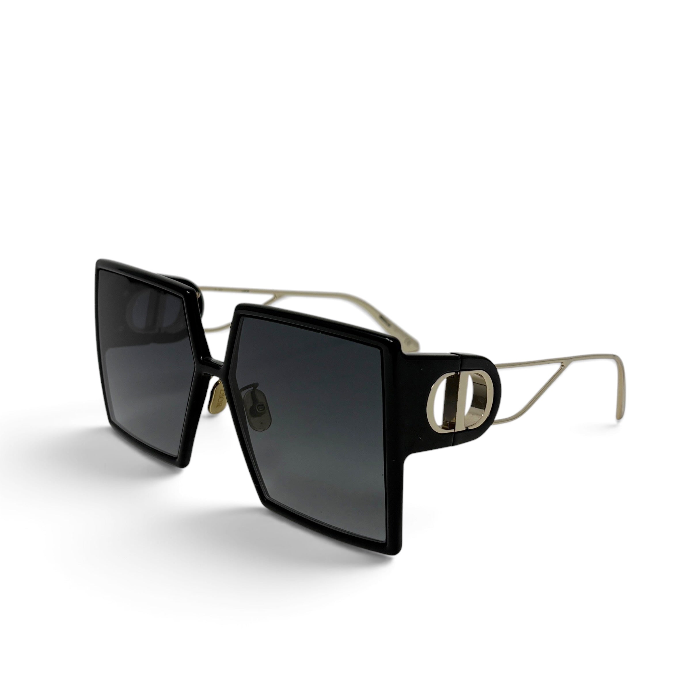 Dior Black 30 Montaigne Square Sunglasses