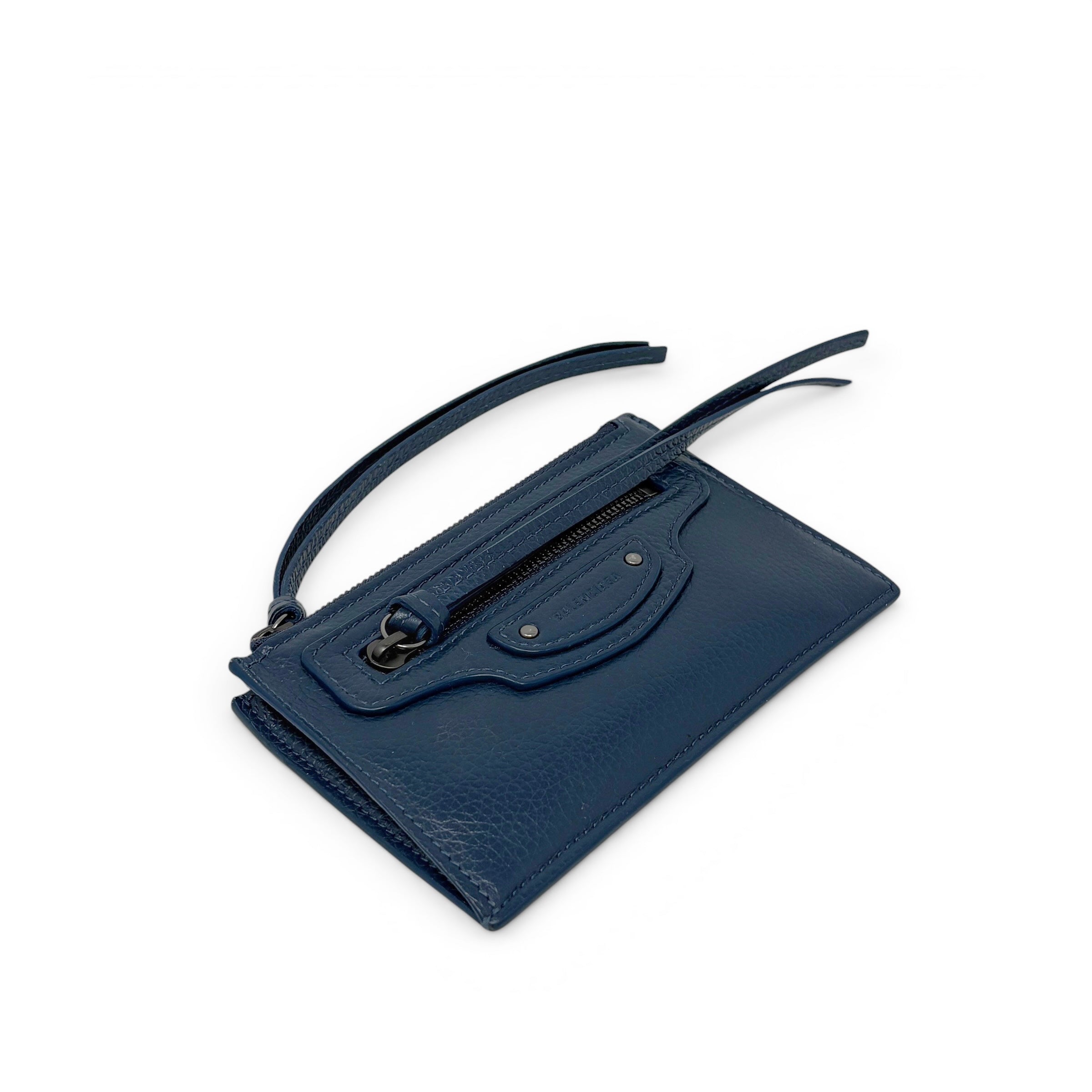 Balenciaga Navy Neo Classic Cardholder Wallet