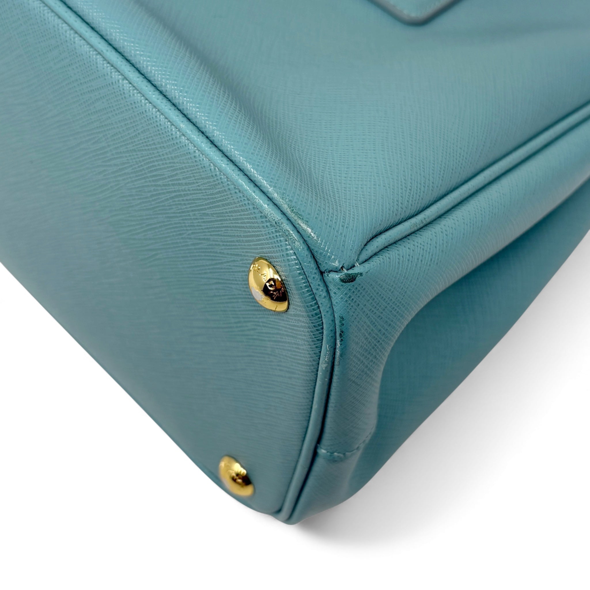 Prada Blue Small Galleria Tote