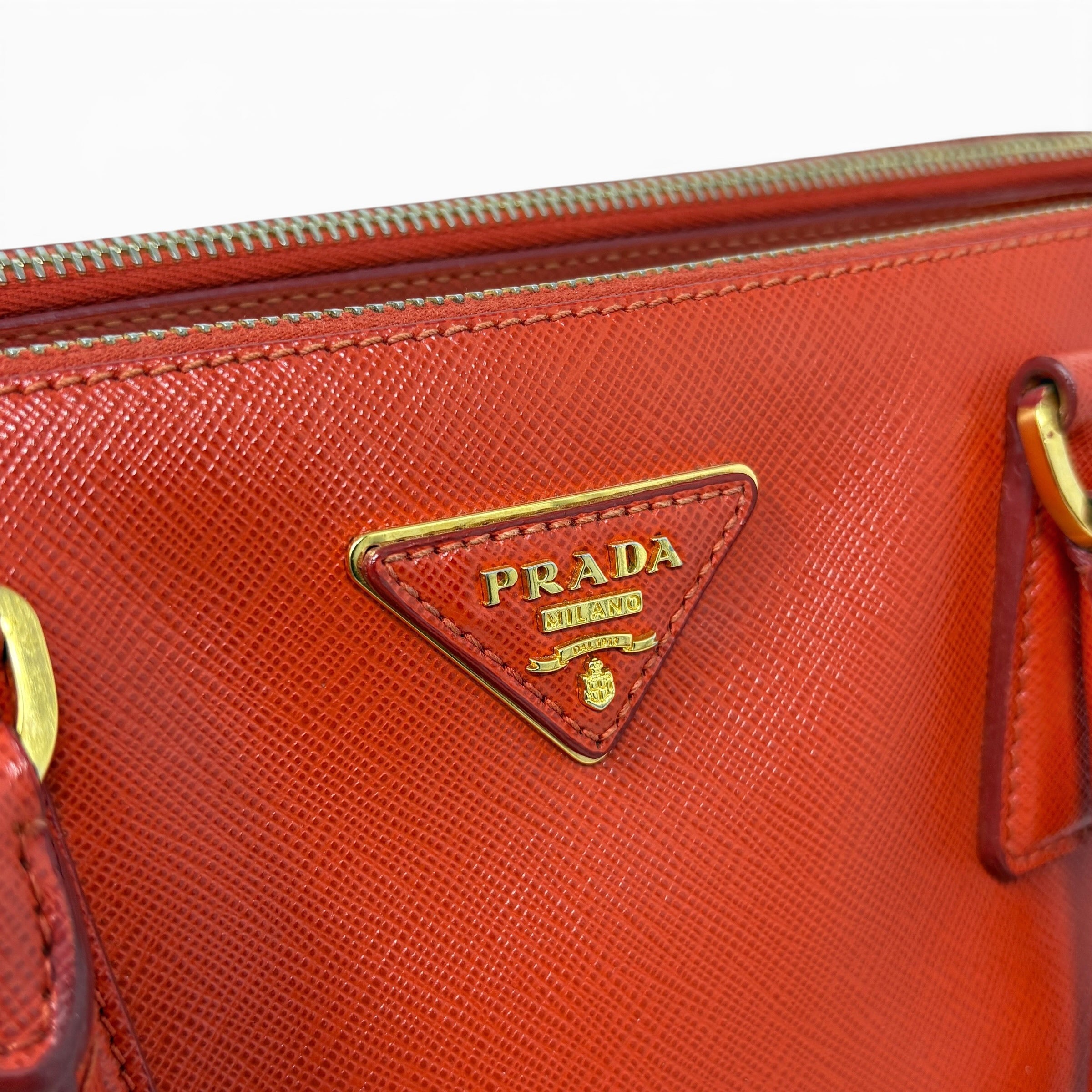 Prada Red Medium Galleria Tote