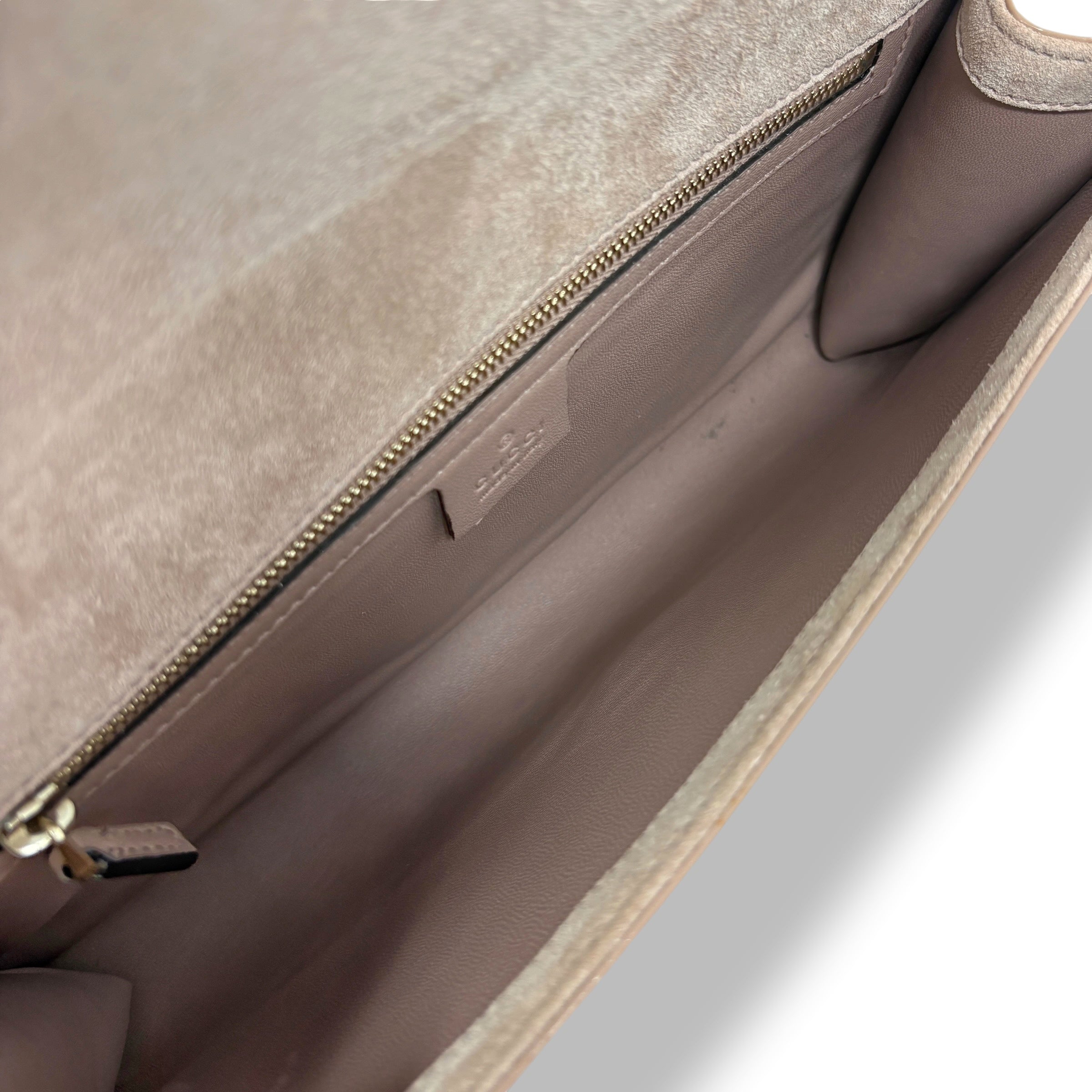 Gucci Blush Microssima Broadway Clutch